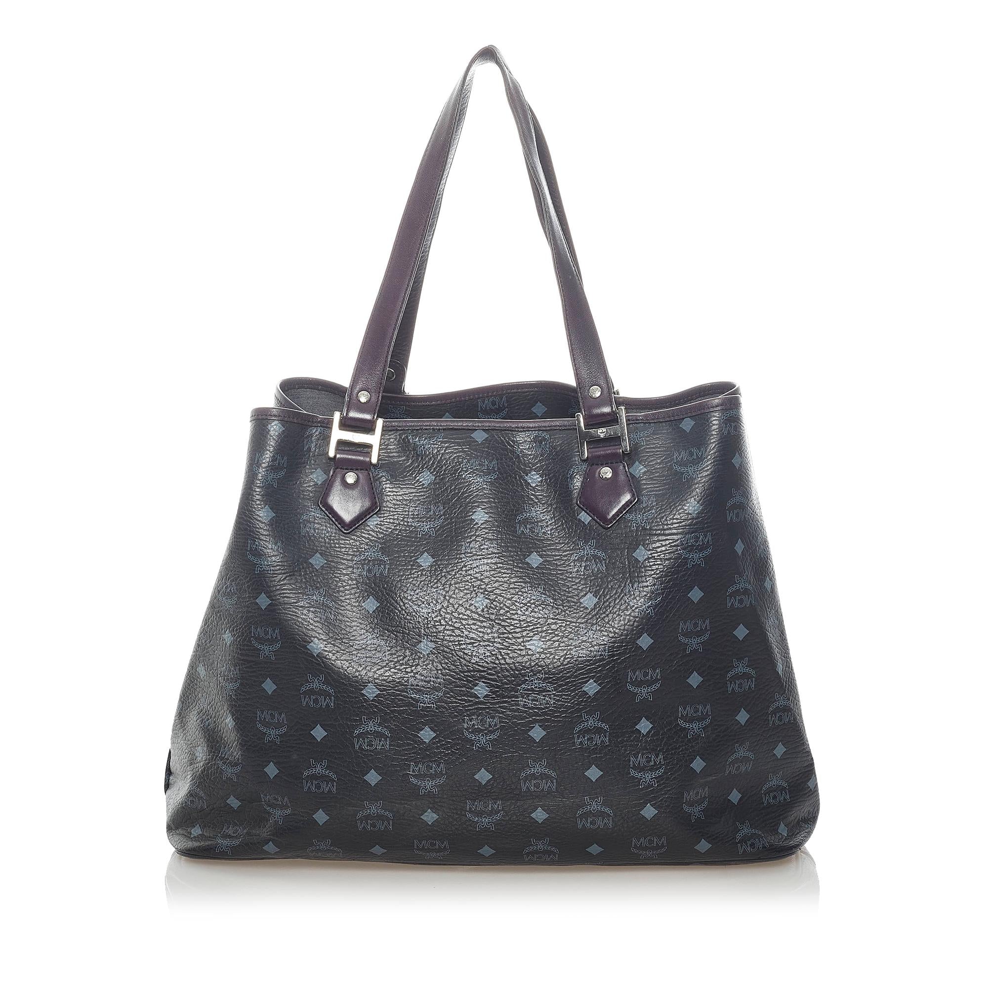 MCM Lion Visetos Leather Tote Bag (SHG-33013)