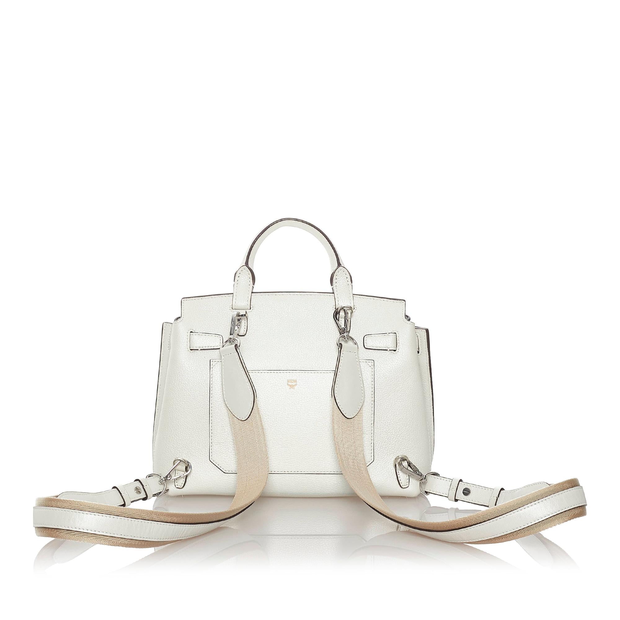 MCM Milla Convertible Leather Backpack (SHG-27972)