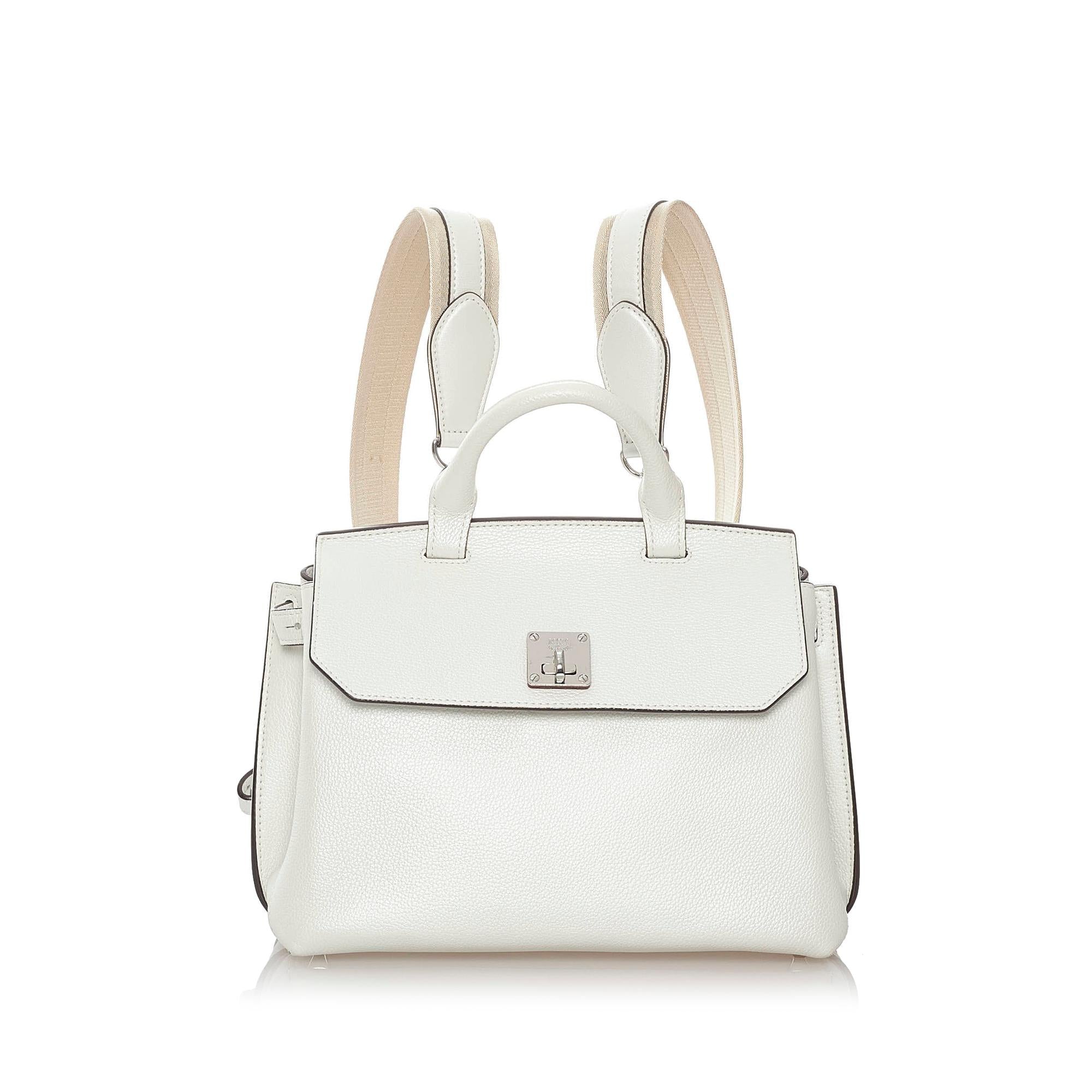 MCM Milla Convertible Leather Backpack (SHG-27972)