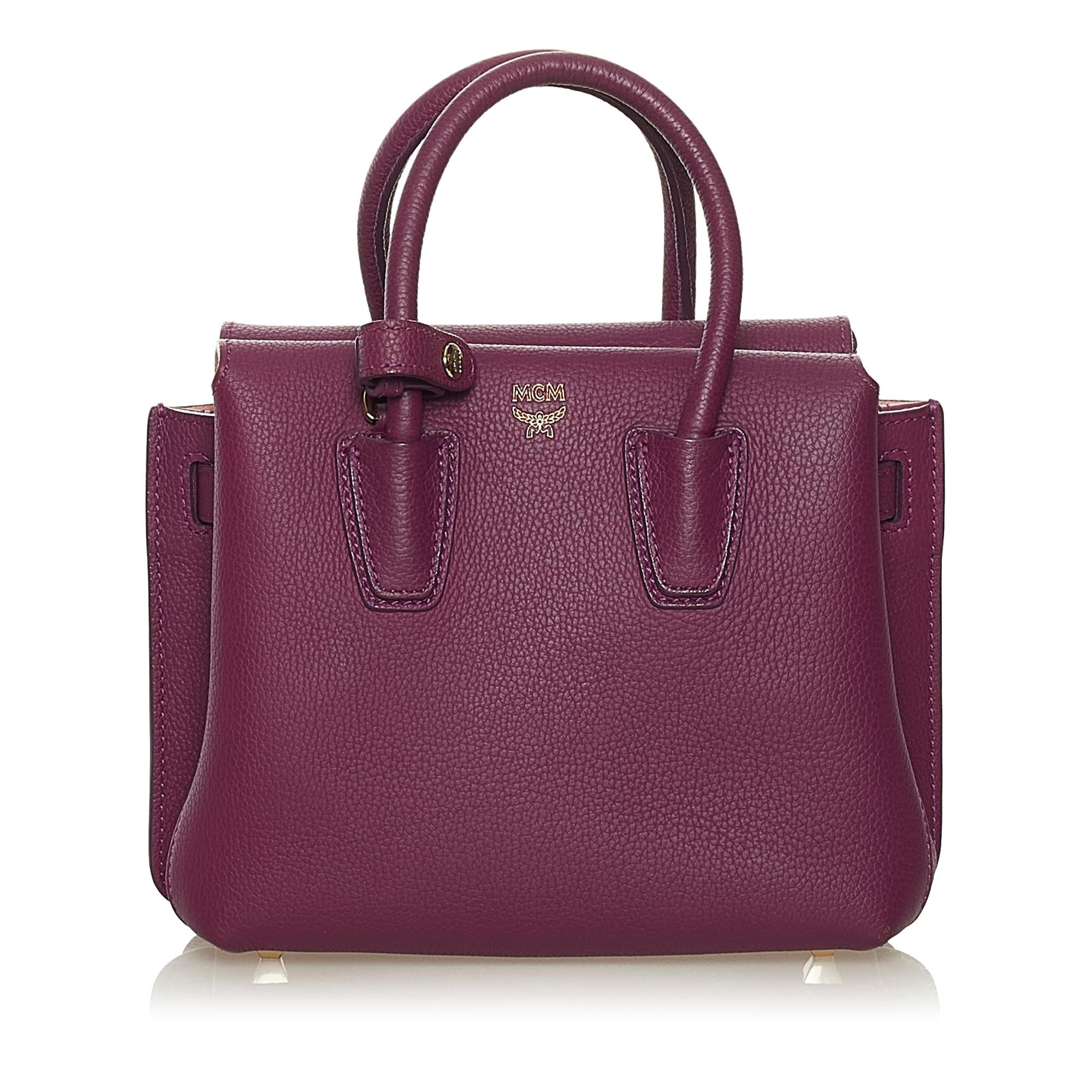 MCM Milla Leather Satchel (SHG-34896)
