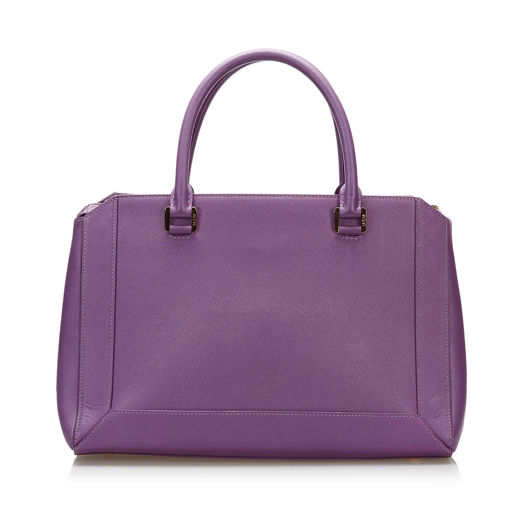 MCM Nuovo Leather Satchel (SHG-36666)