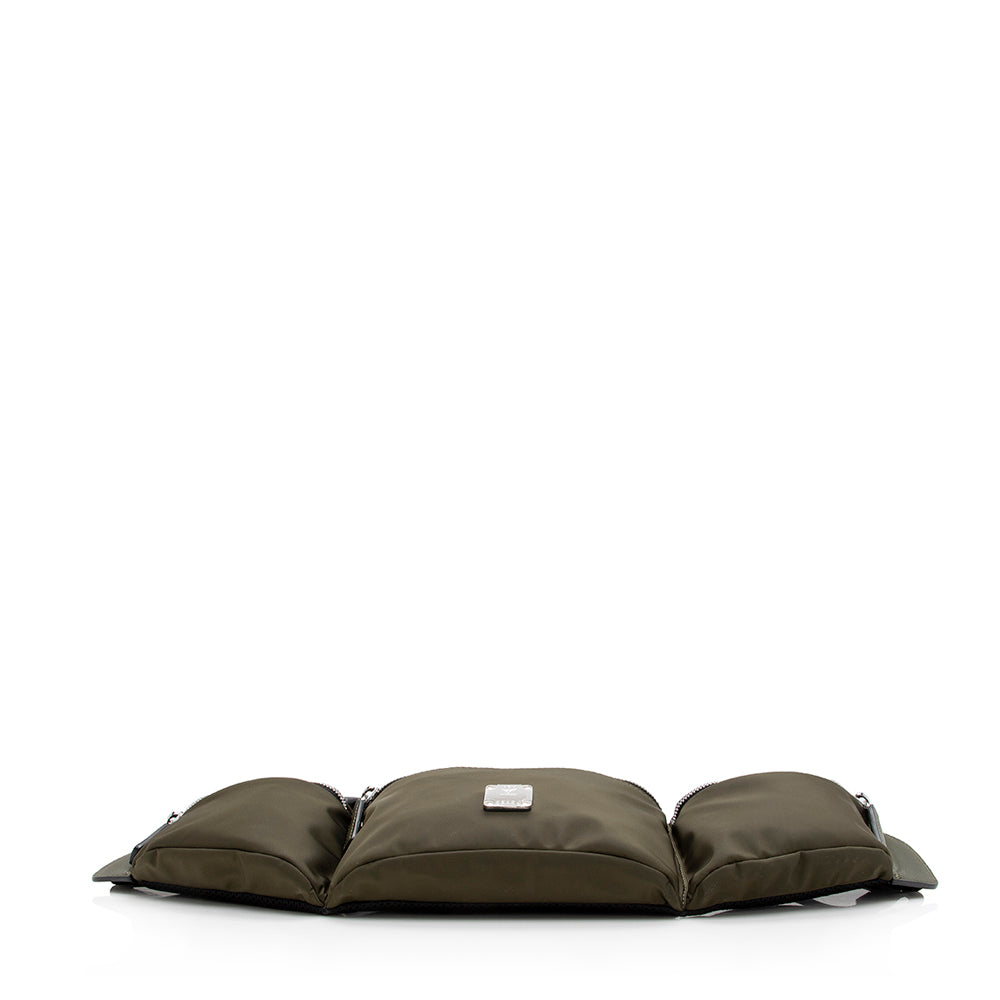 MCM Nylon Jamison Triple Pocket Waist Bag (SHF-16564)