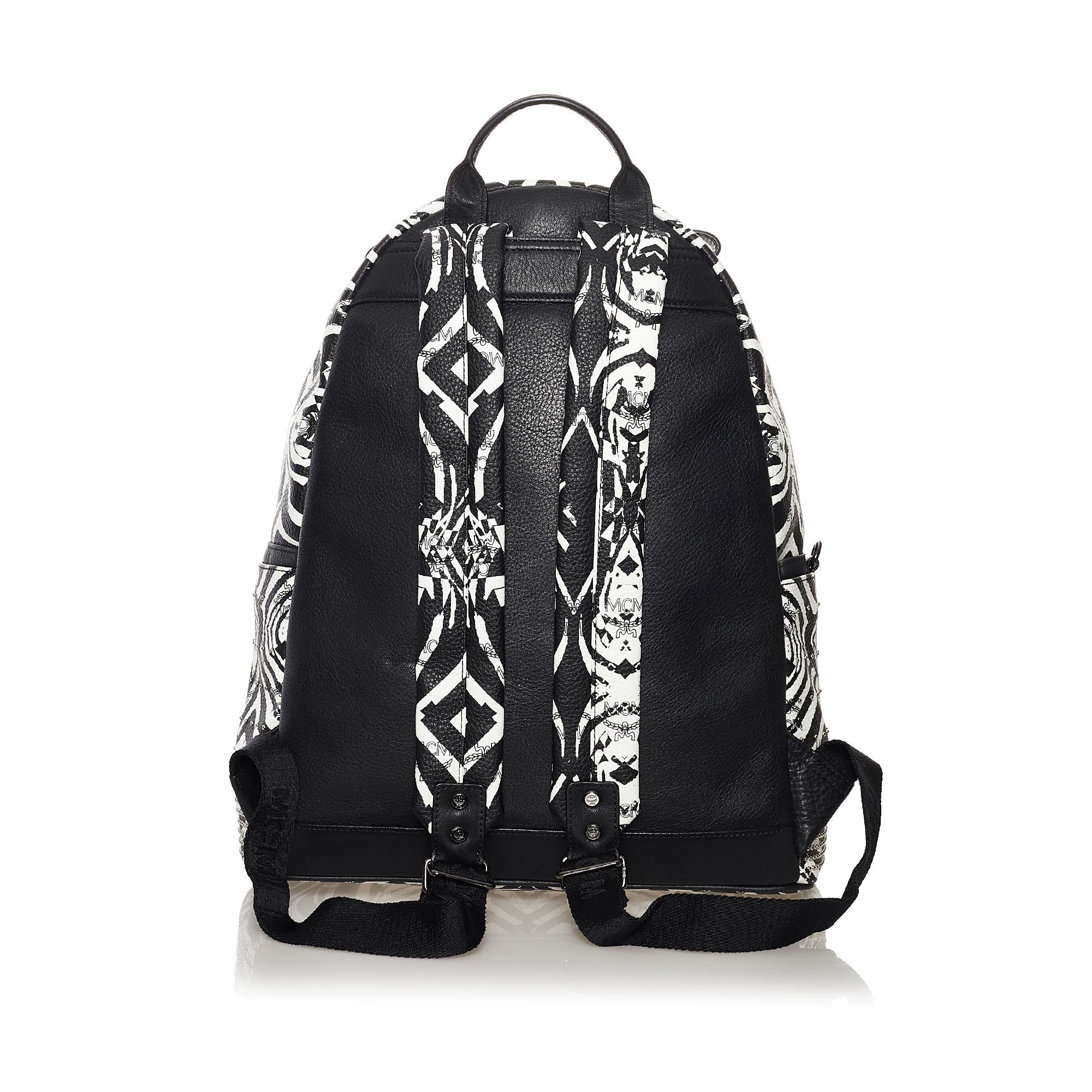 MCM Printed Leather Backpack (SHG-33232)
