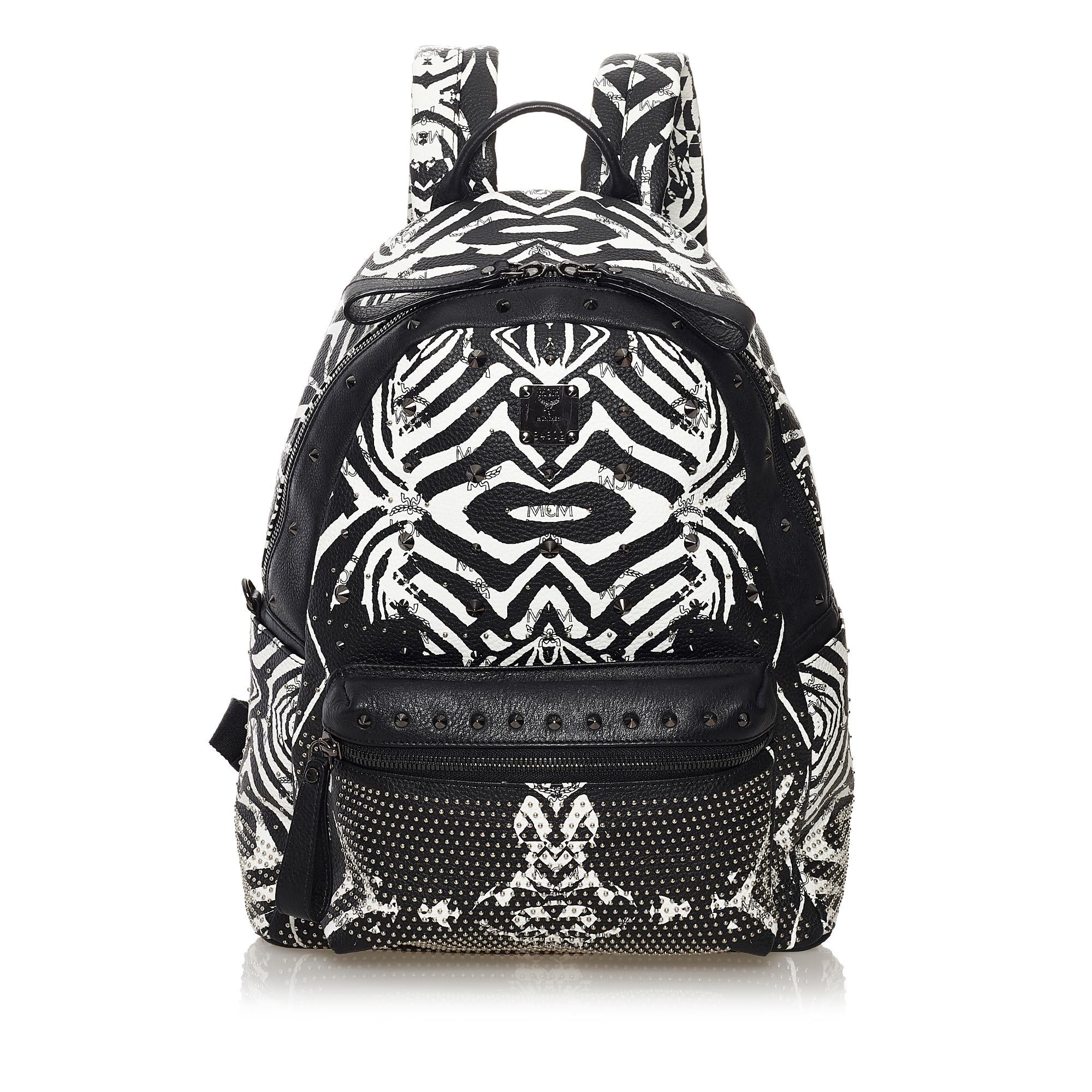MCM Printed Leather Backpack (SHG-33232)