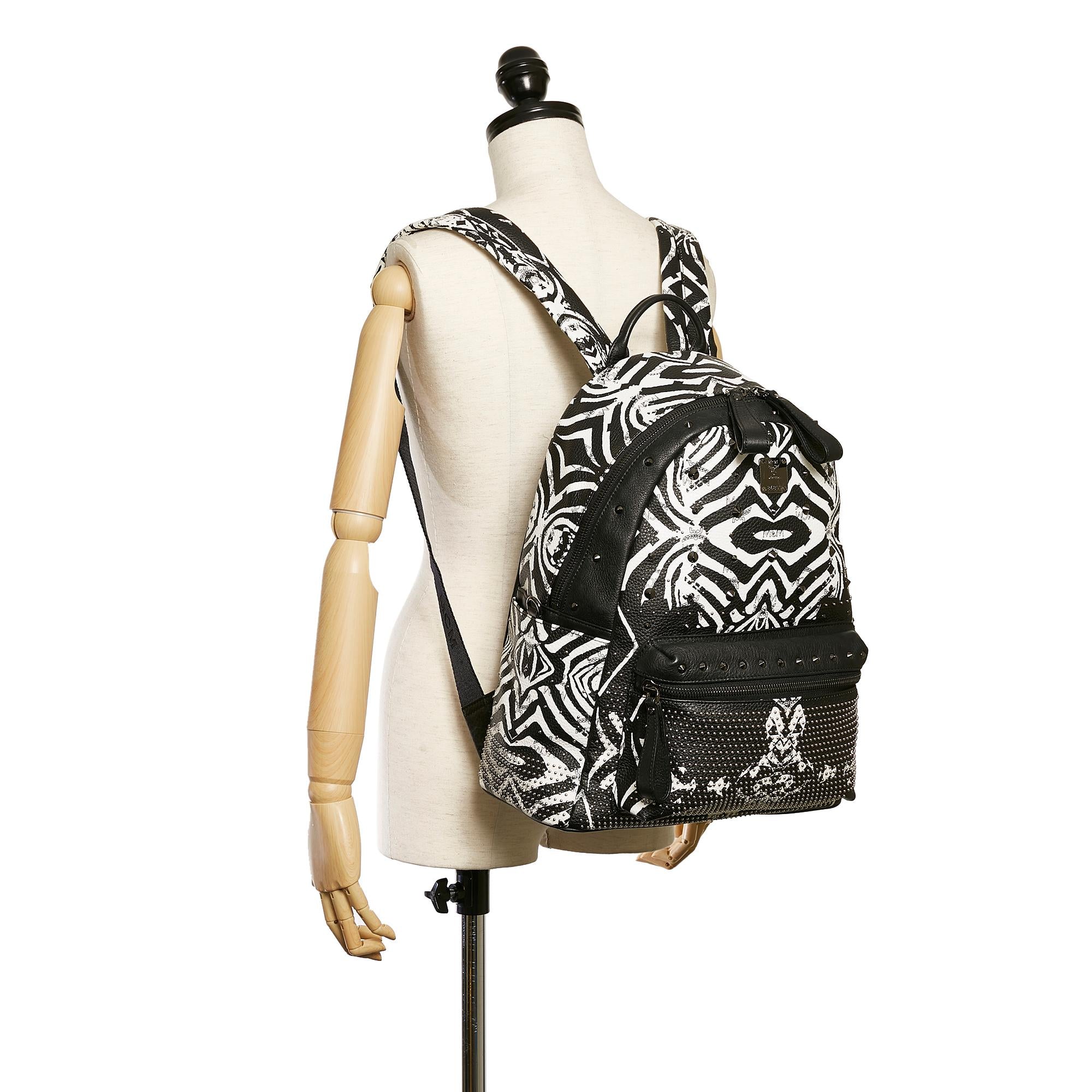 MCM Printed Leather Backpack (SHG-33232)