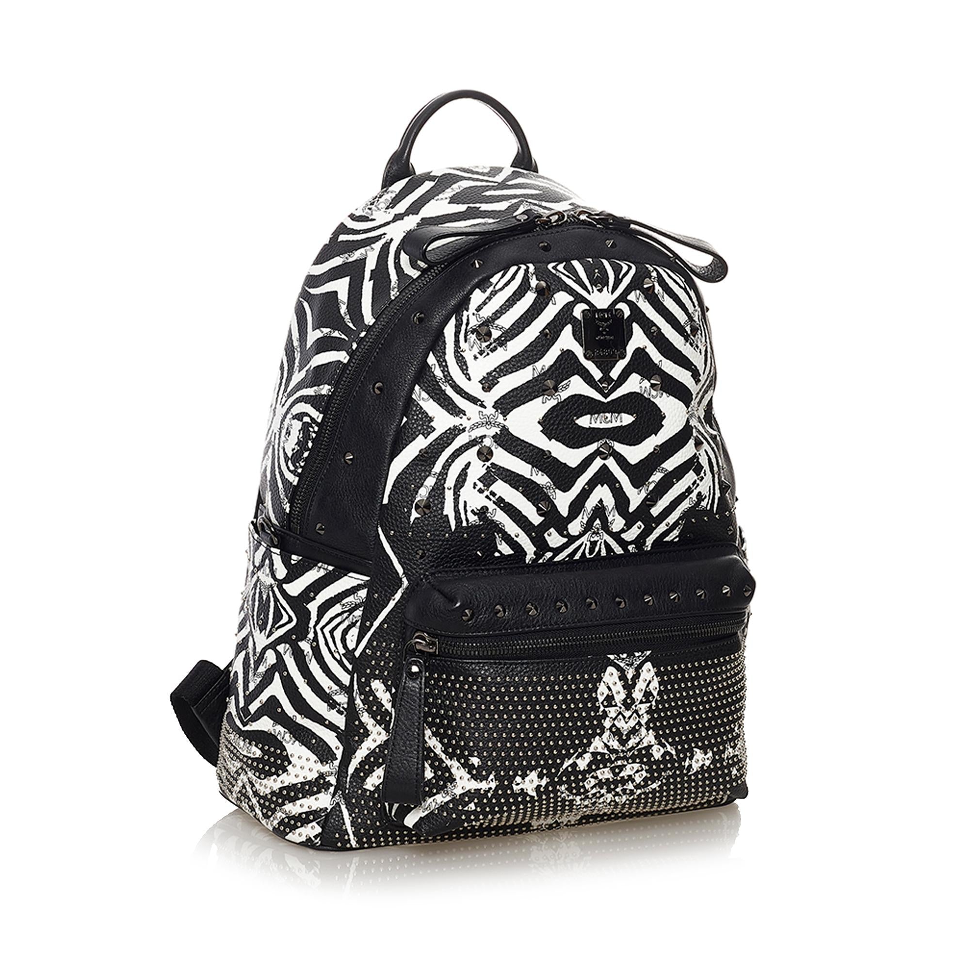 MCM Printed Leather Backpack (SHG-33232)