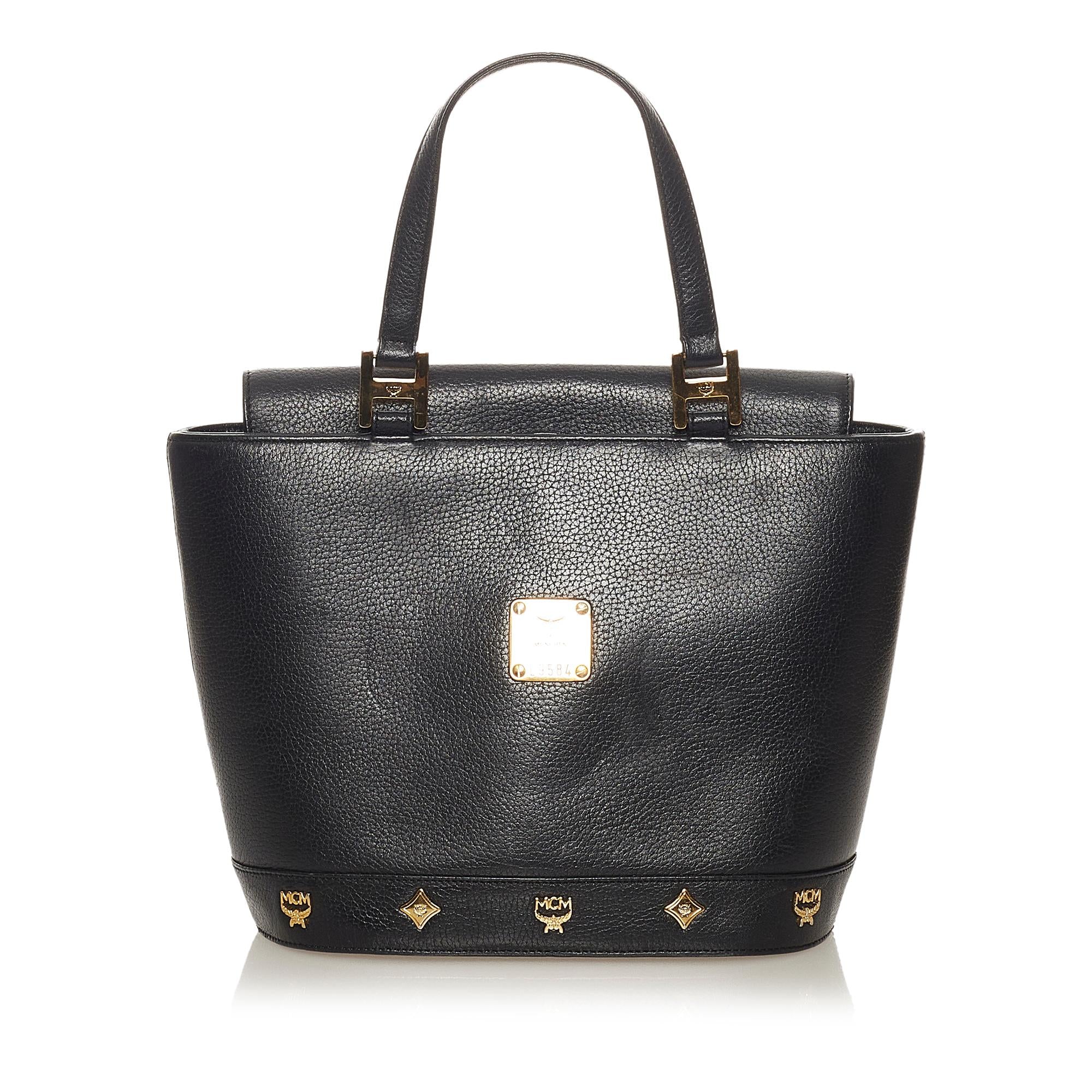 MCM Studded Leather Handbag (SHG-27505)