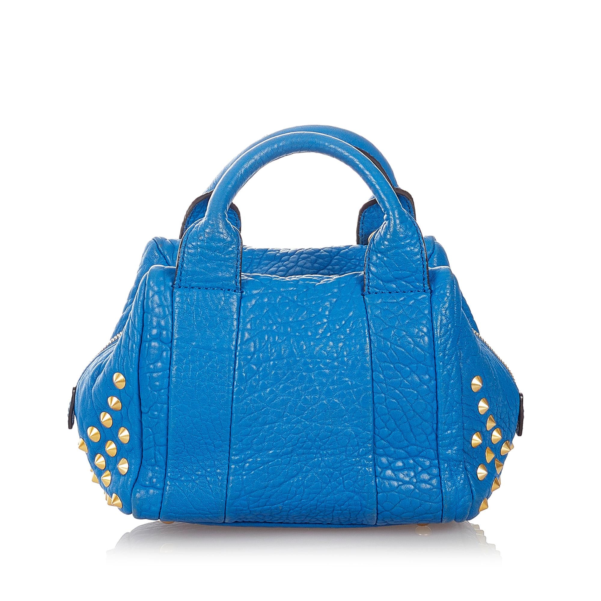 MCM Studded Leather Satchel (SHG-26922)
