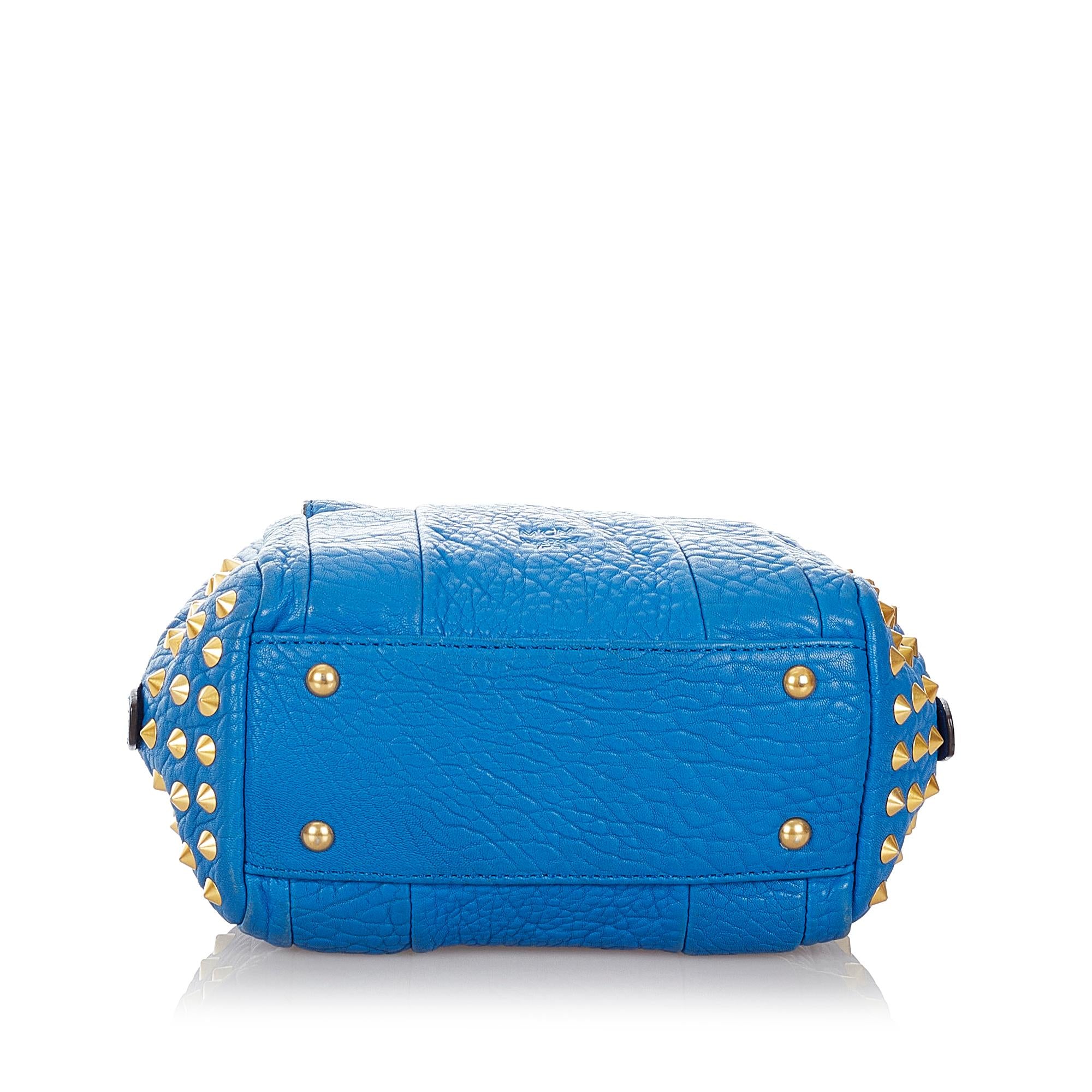 MCM Studded Leather Satchel (SHG-26922)