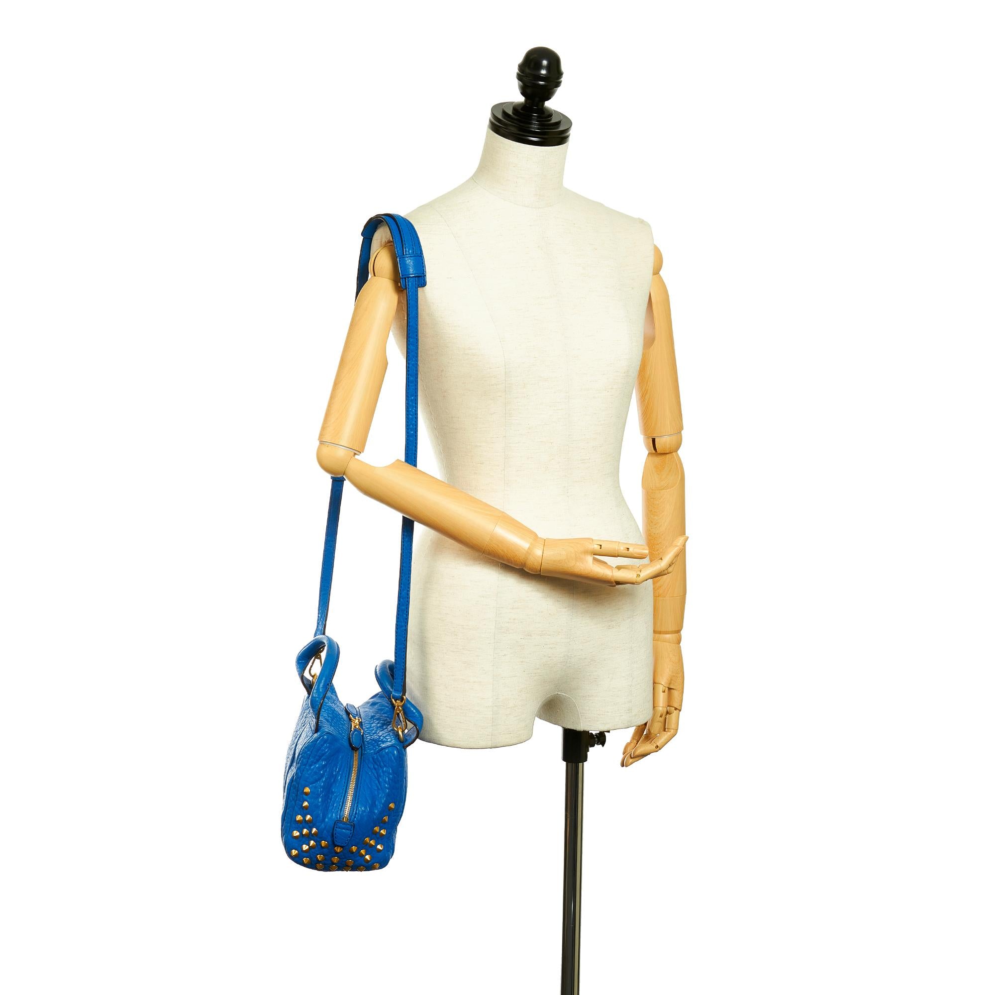 MCM Studded Leather Satchel (SHG-26922)