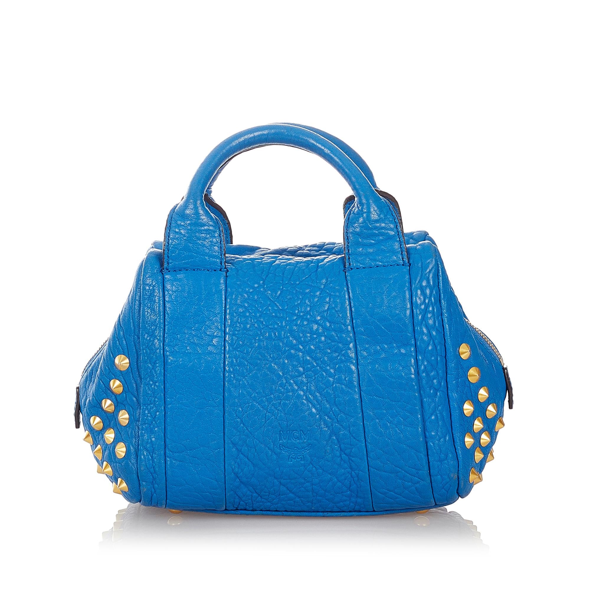 MCM Studded Leather Satchel (SHG-26922)
