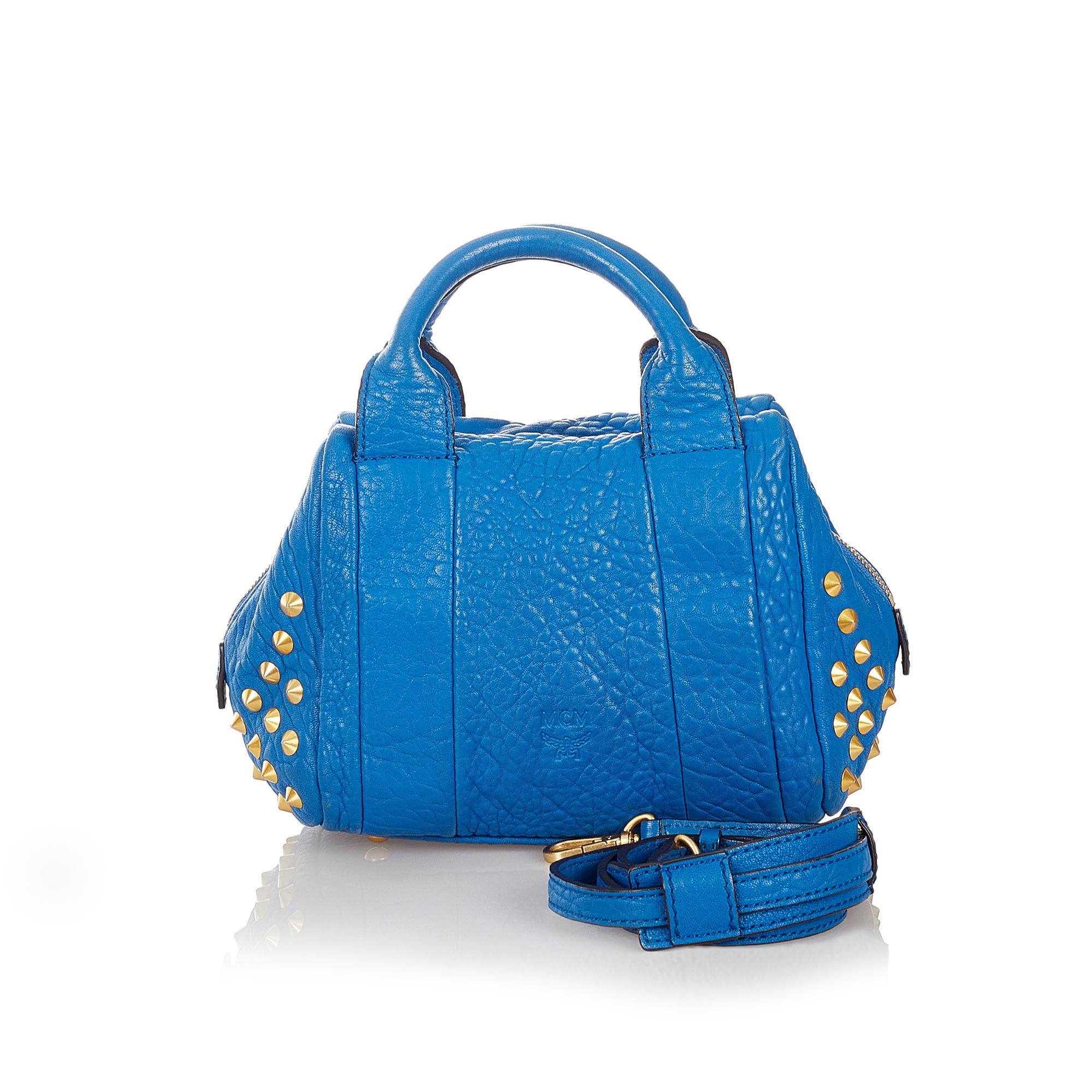 MCM Studded Leather Satchel (SHG-26922)