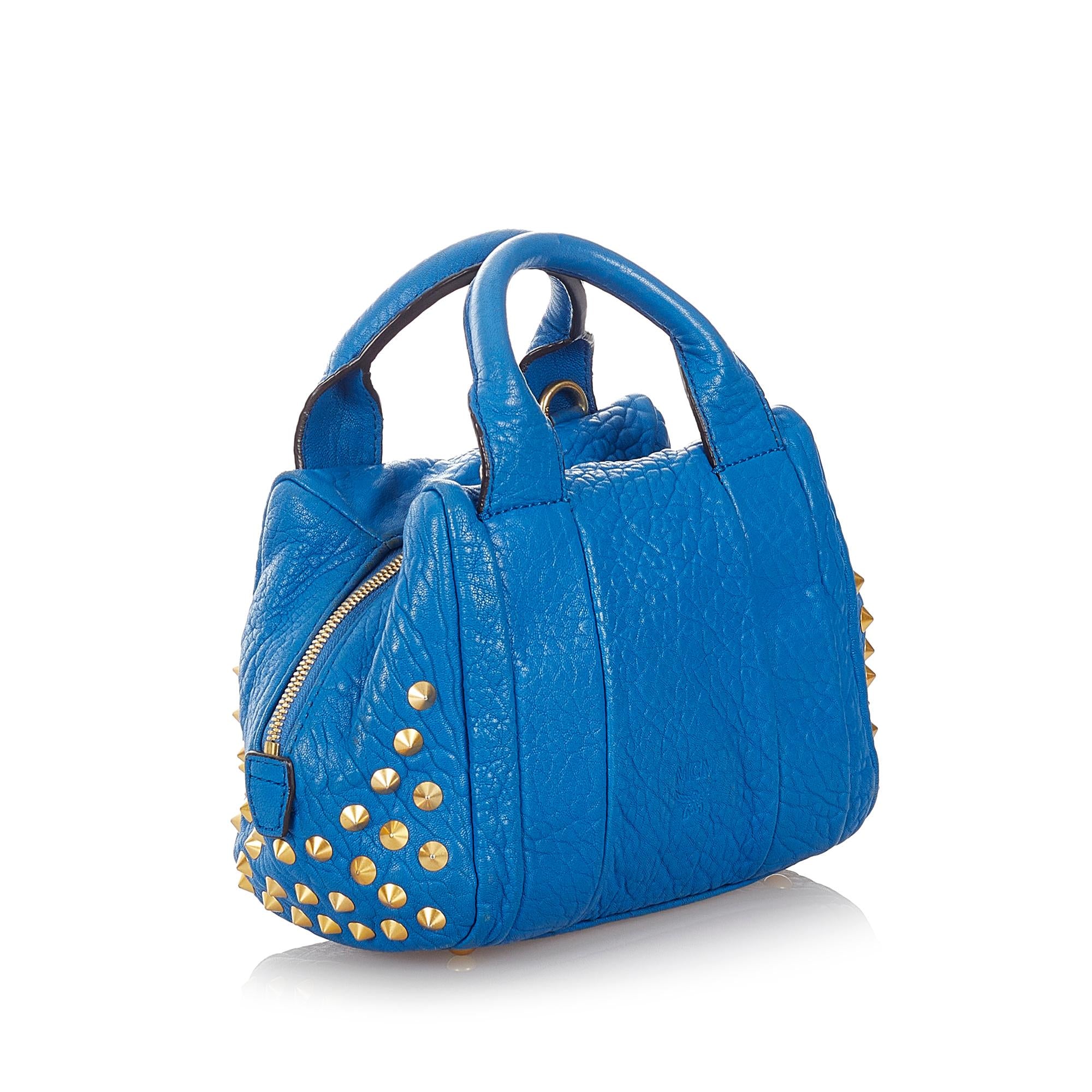 MCM Studded Leather Satchel (SHG-26922)