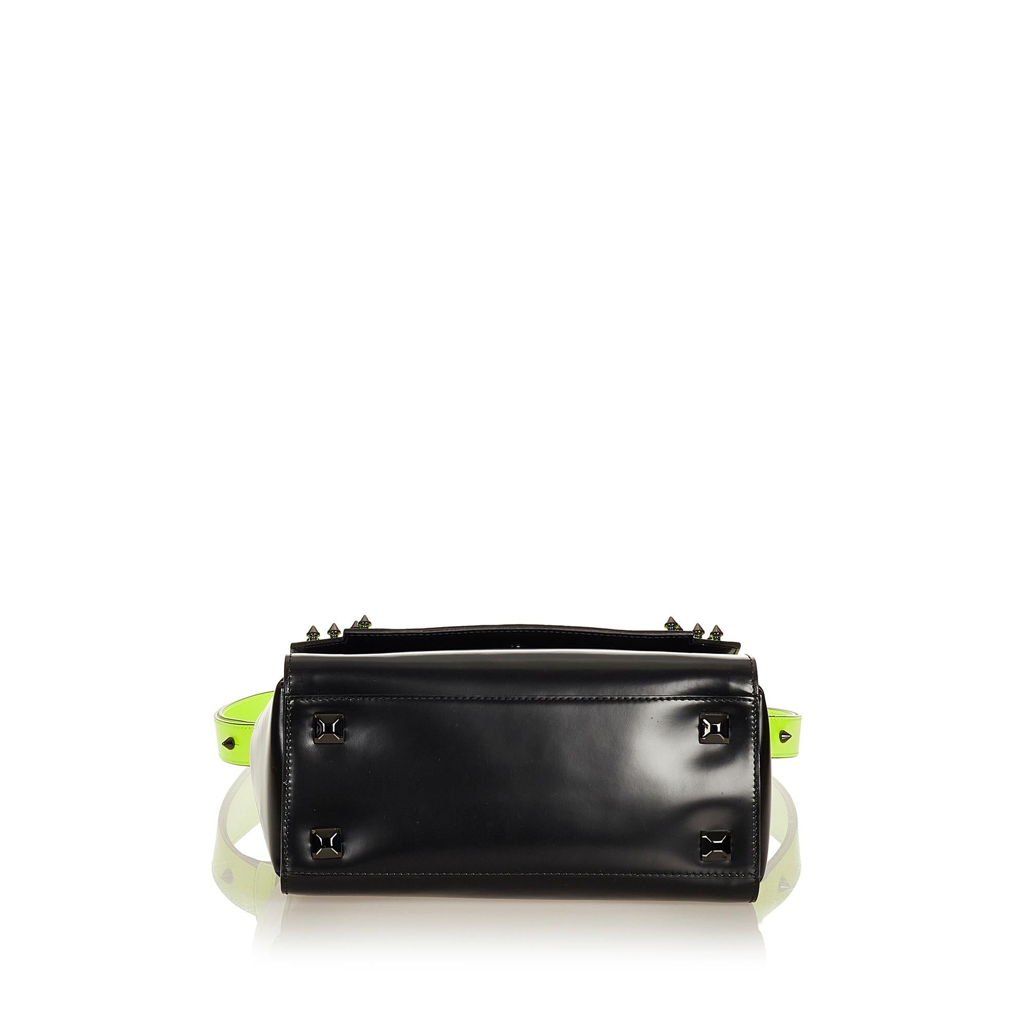 MCM Studded Leather Shoulder Bag (SHG-26921)