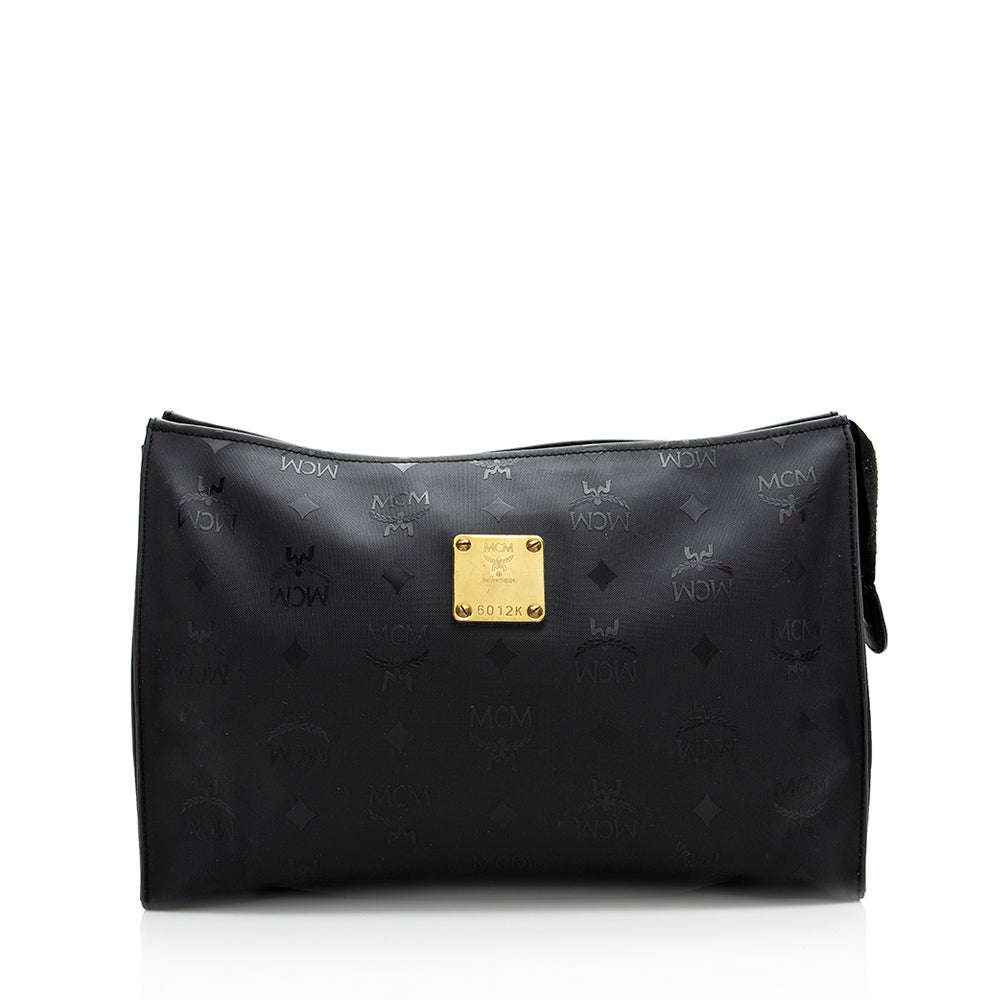 MCM VIntage Nylon Cosmetic Pouch (SHF-18665)