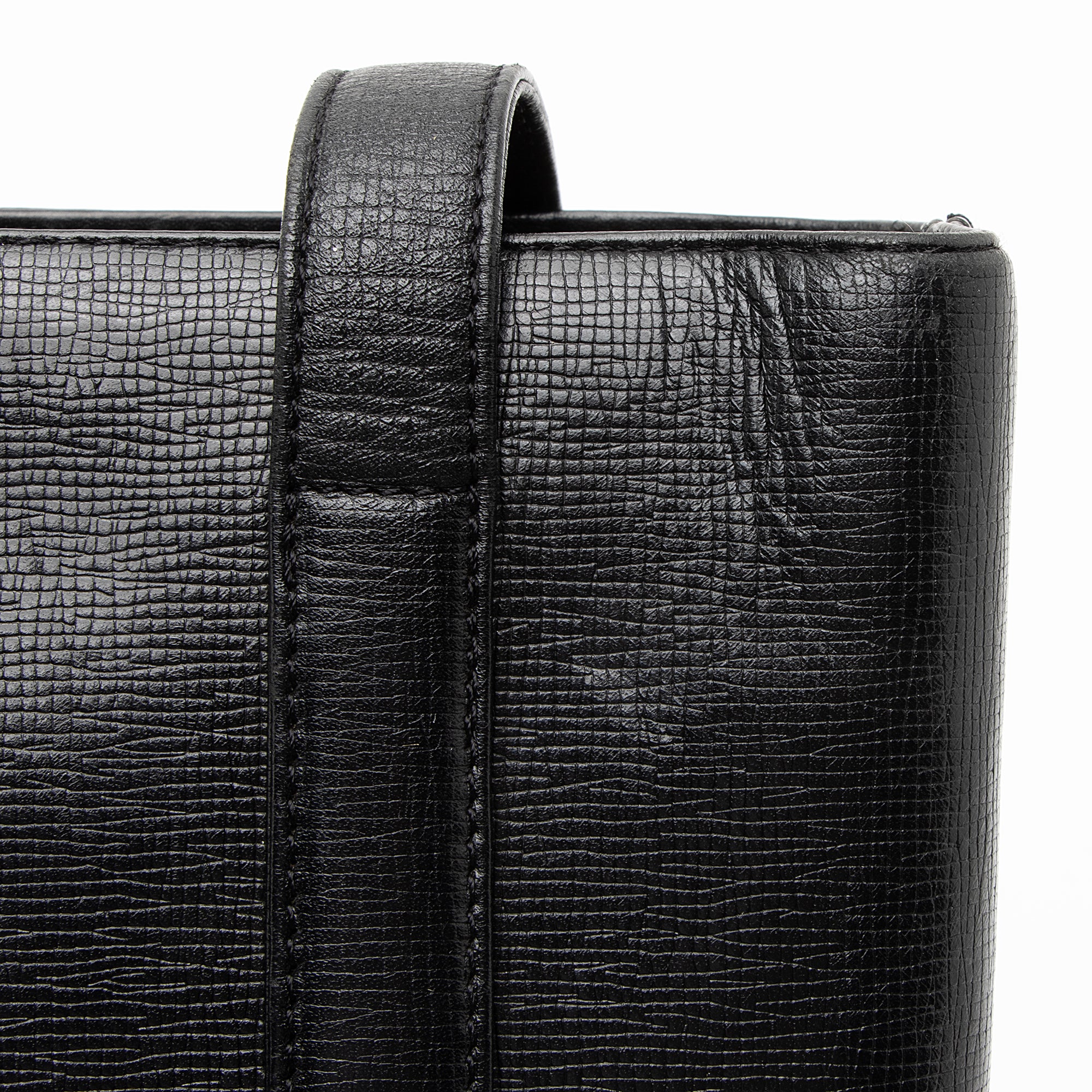 MCM Vintage Leather Studded Logo Small Tote (SHF-23083)