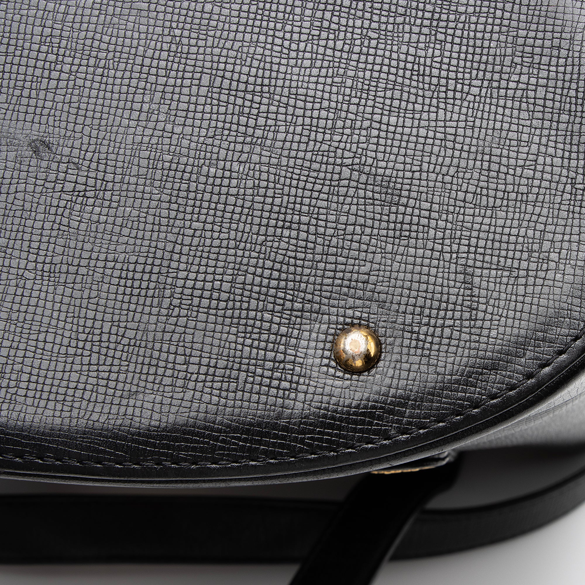 MCM Vintage Leather Studded Logo Small Tote (SHF-23083)