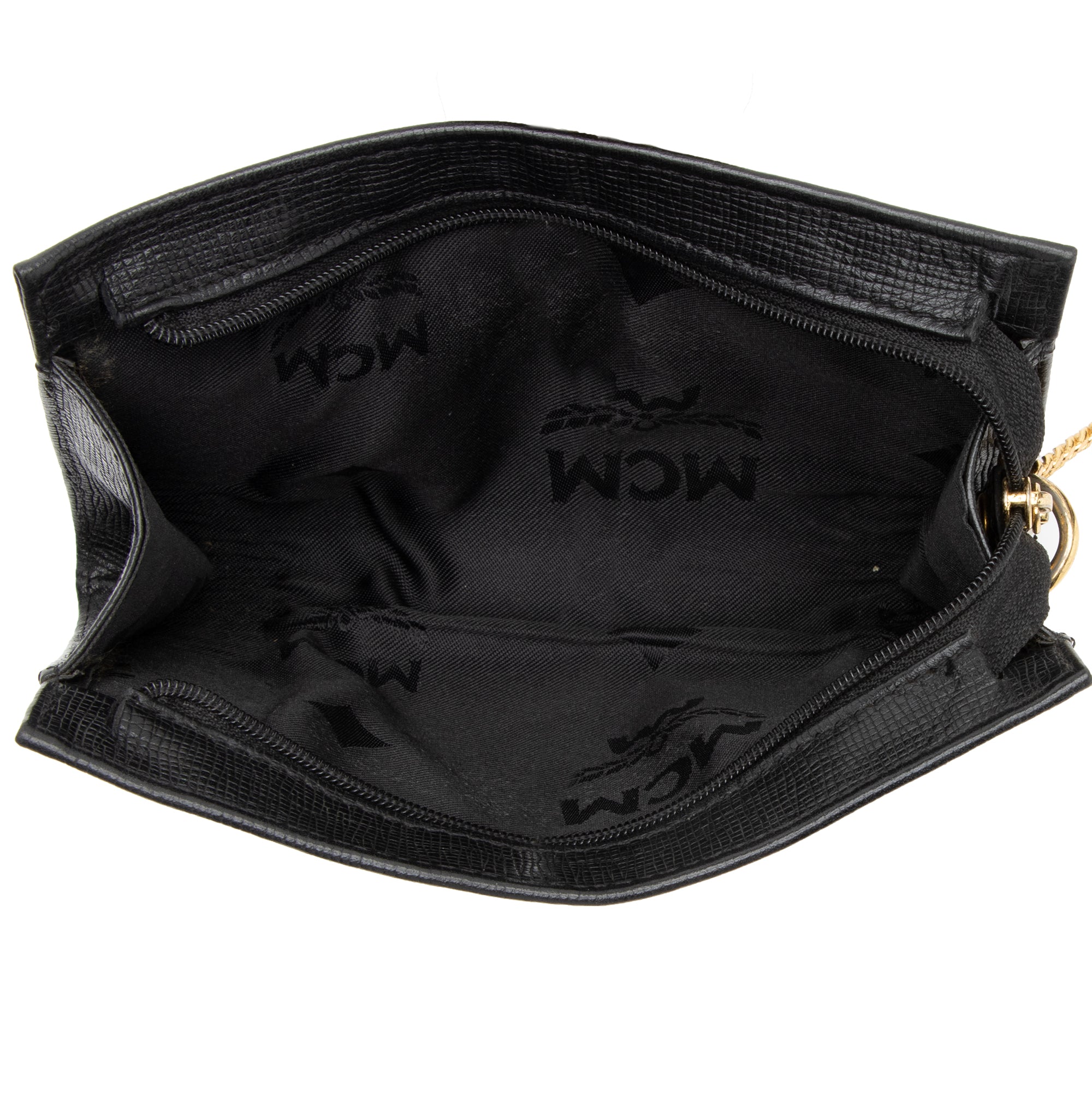 MCM Vintage Leather Studded Logo Small Tote (SHF-23083)