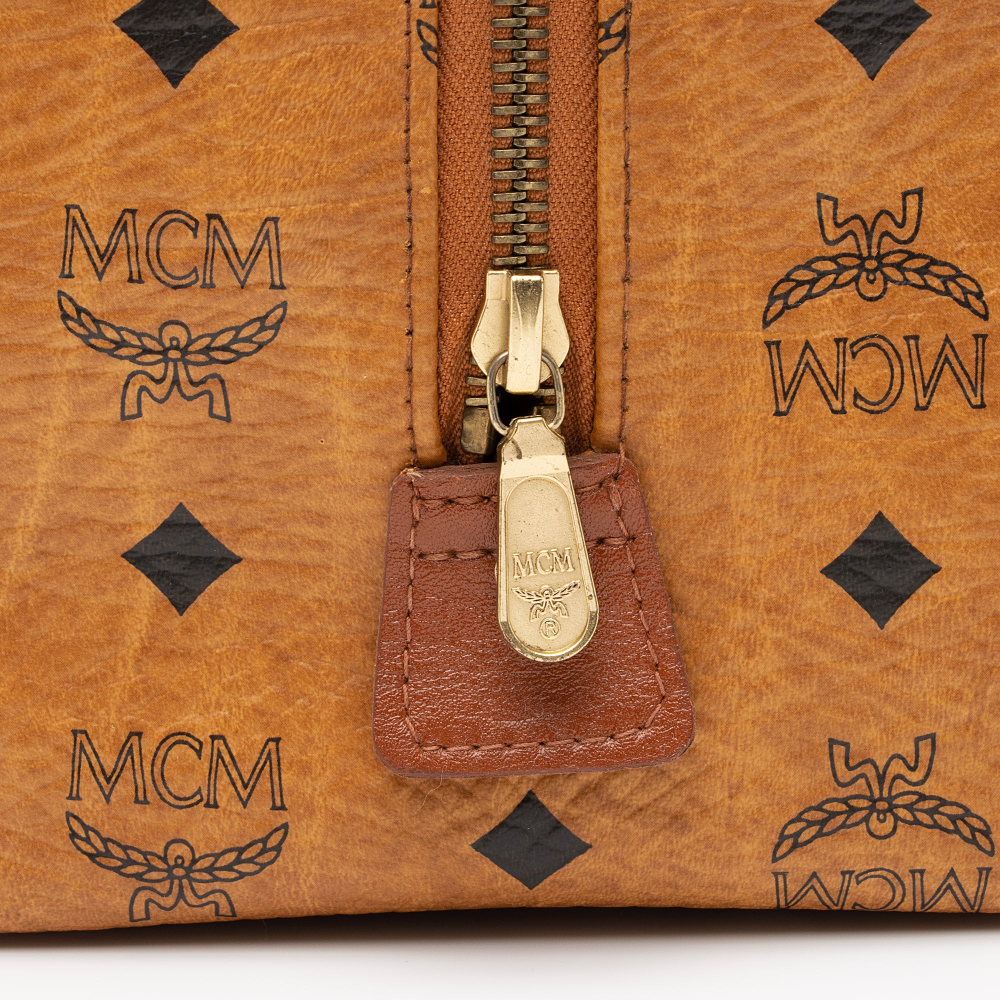 MCM Vintage Visetos Boston Bag (SHF-23874)