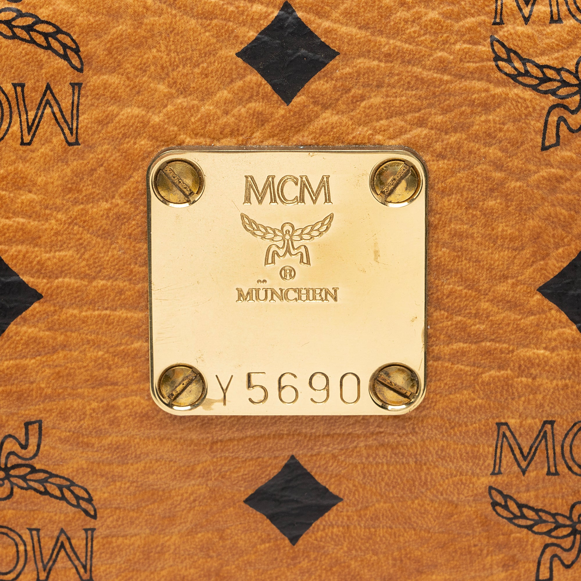 MCM Vintage Visetos Boston Bag (SHF-23874)