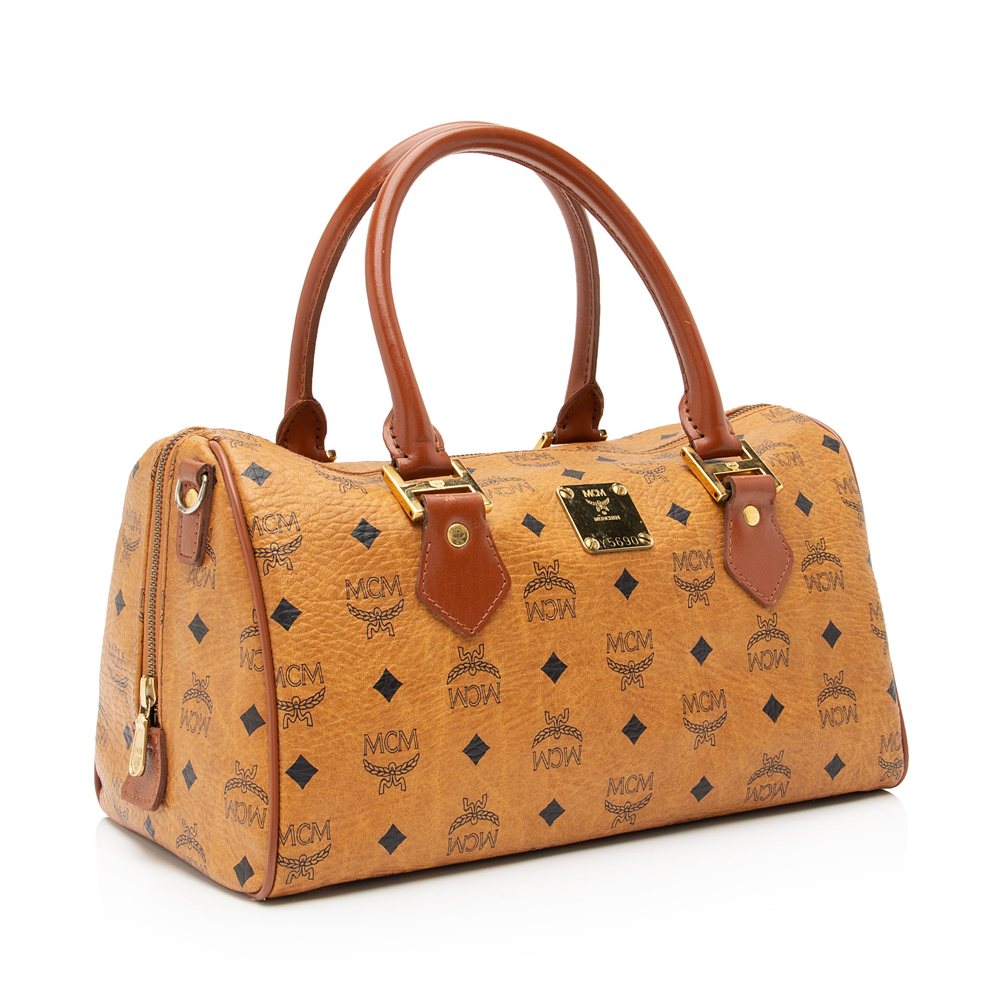 MCM Vintage Visetos Boston Bag (SHF-23874)