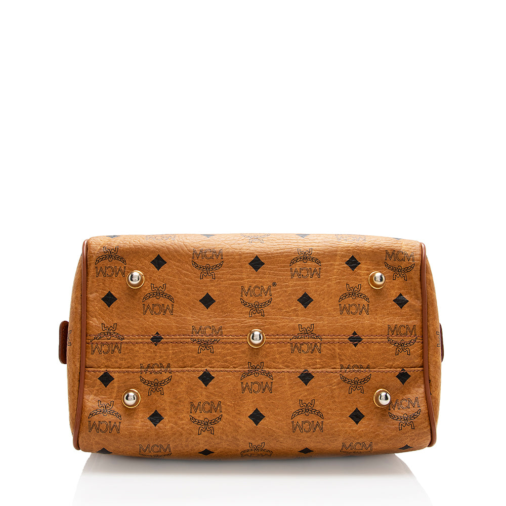 MCM Vintage Visetos Boston Satchel (SHF-18204)