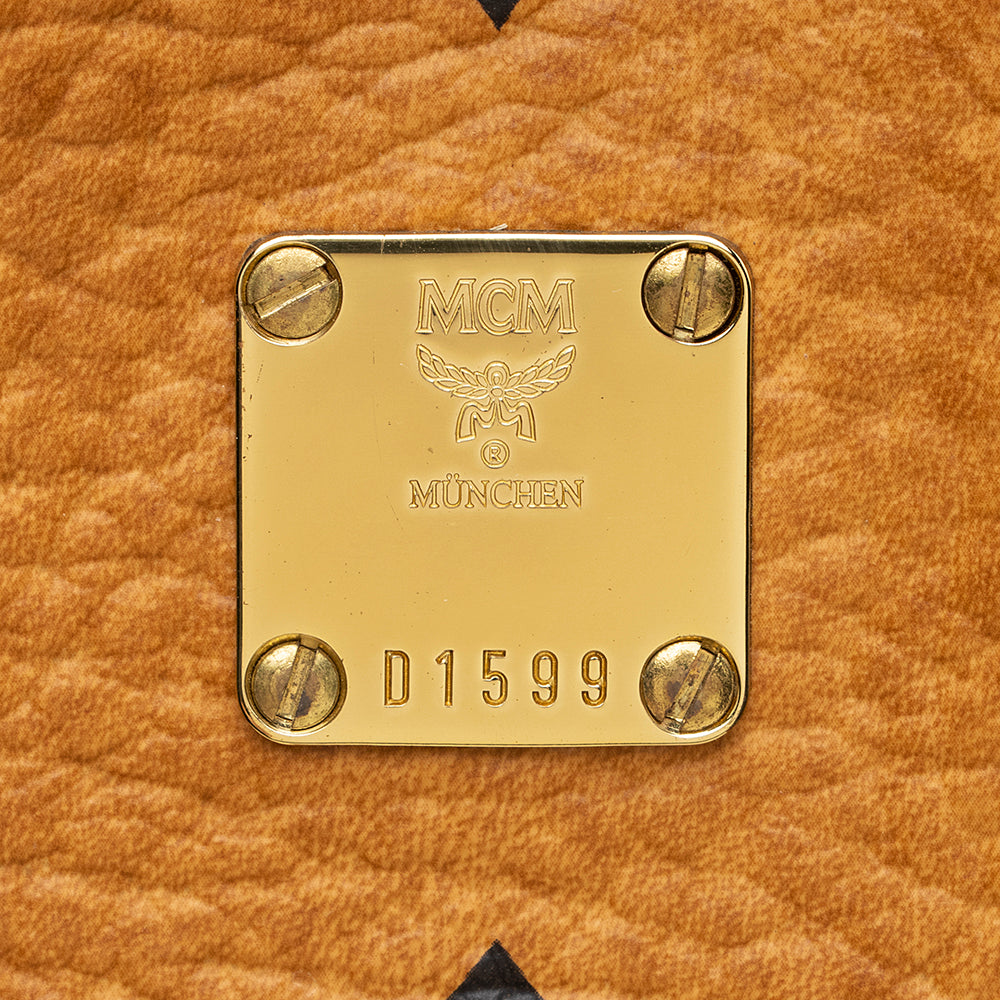 MCM Vintage Visetos Boston Satchel (SHF-18204)