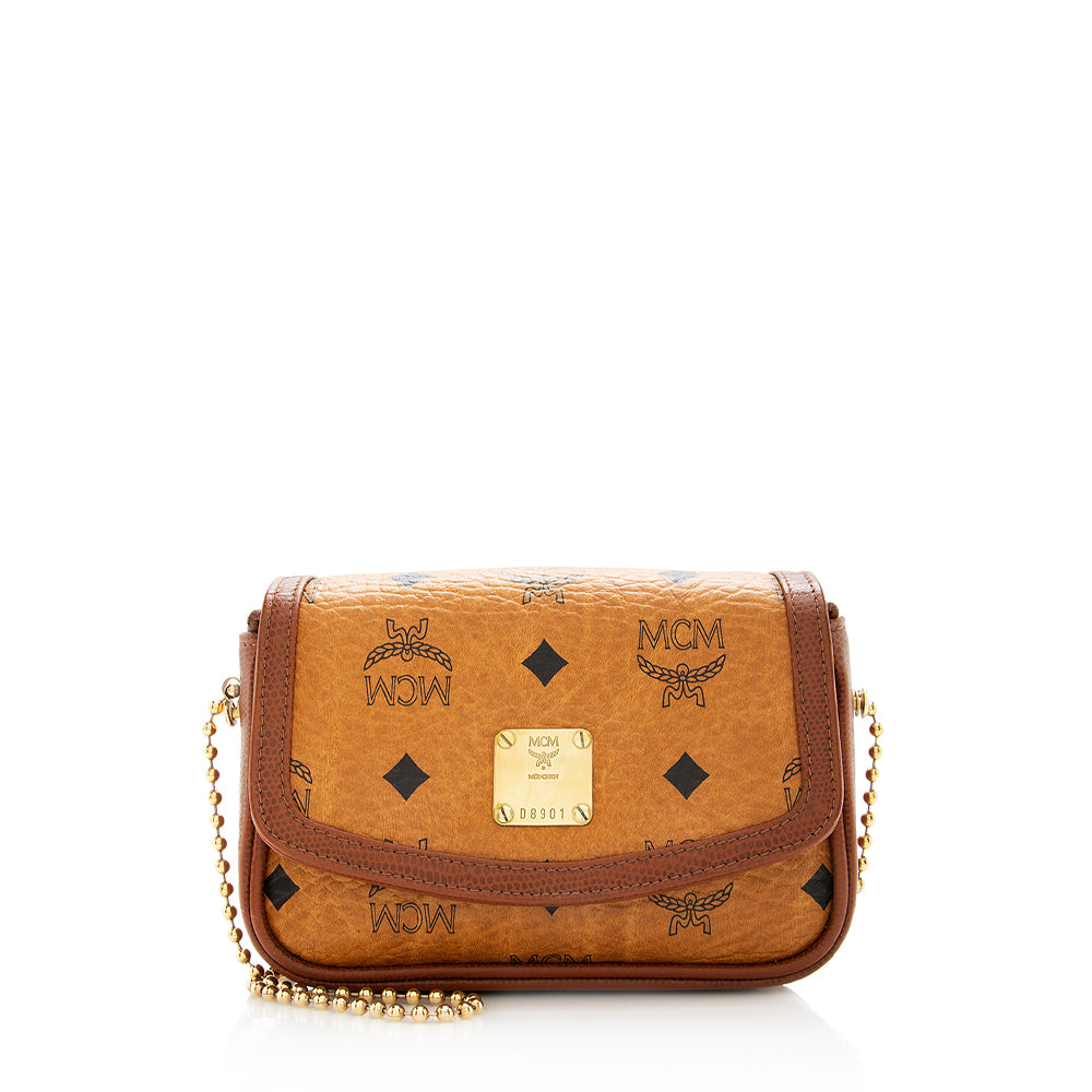 MCM Vintage Visetos Flap Mini Bag (SHF-19390) - Main Image