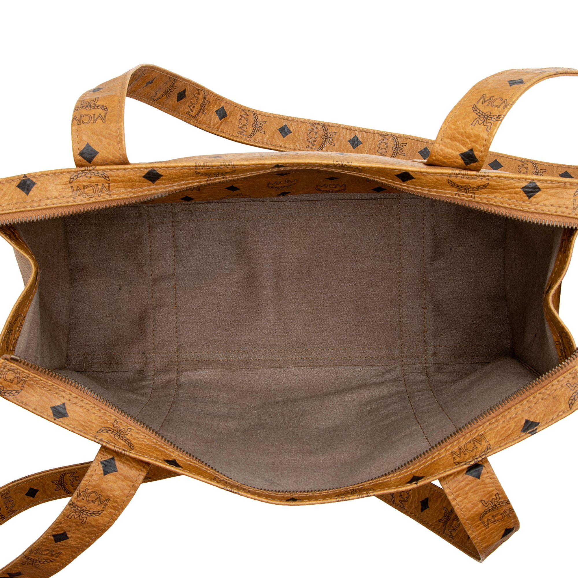 MCM Vintage Visetos Medium Shopper Tote (SHF-22867)