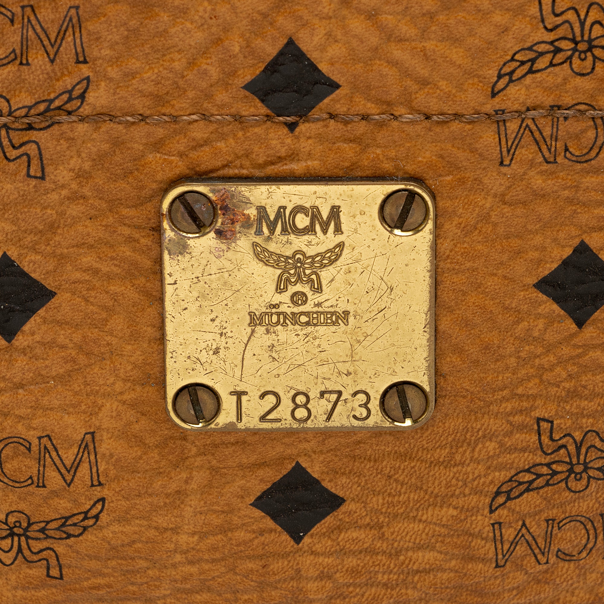 MCM Vintage Visetos Medium Shopper Tote (SHF-22867)