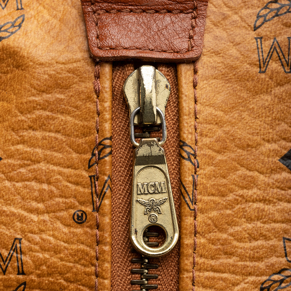 MCM Vintage Visetos Small Boston Satchel (SHF-18108)