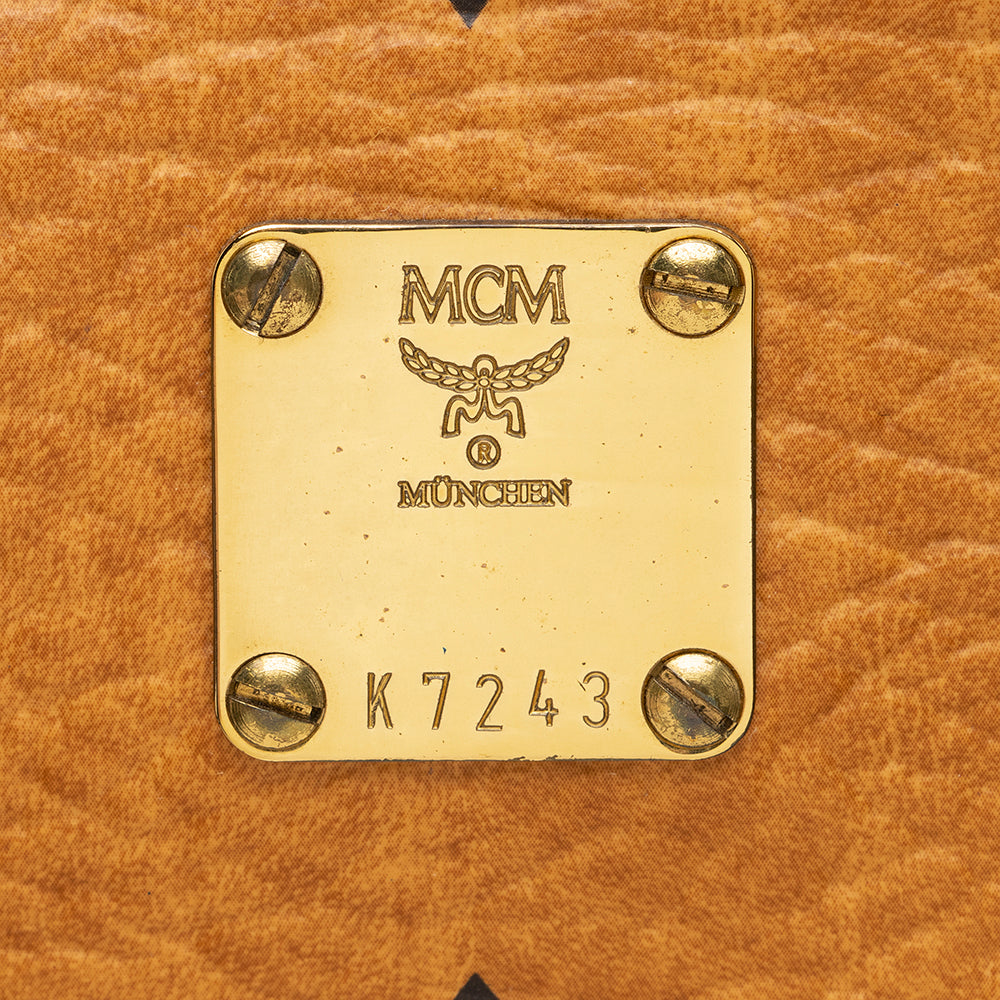 MCM Vintage Visetos Small Boston Satchel (SHF-18108)