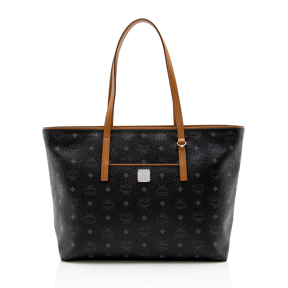 MCM Visetos Anya Top-Zip Tote (SHF-15673)