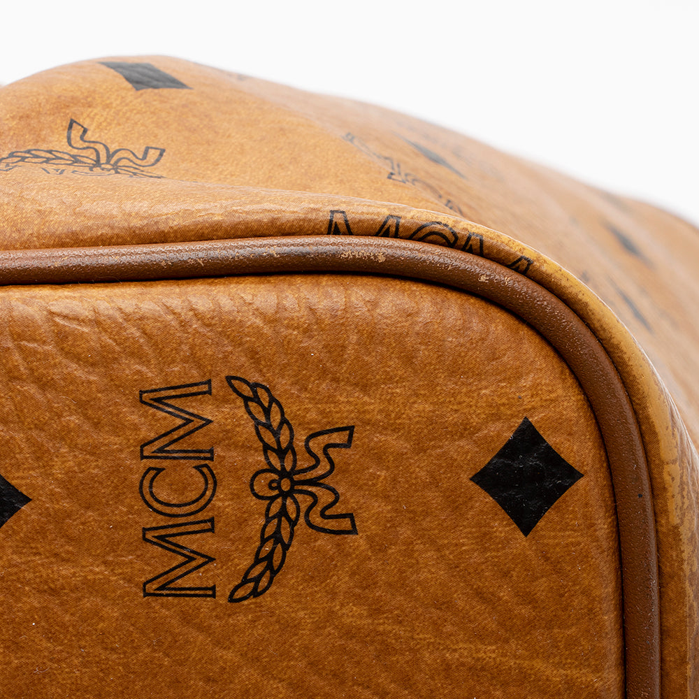 MCM Visetos Croc Embossed Liz Medium Shopper Tote (SHF-18699)