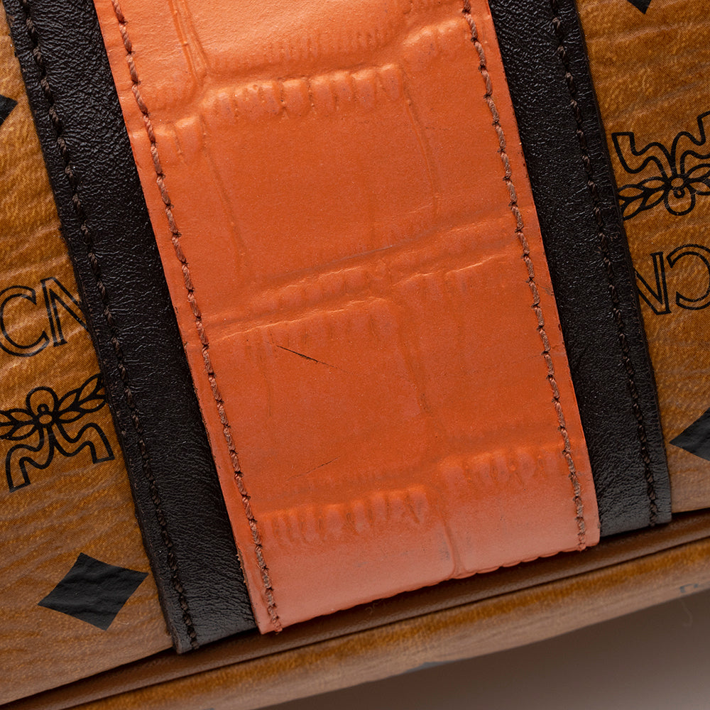 MCM Visetos Croc Embossed Liz Medium Shopper Tote (SHF-18699)