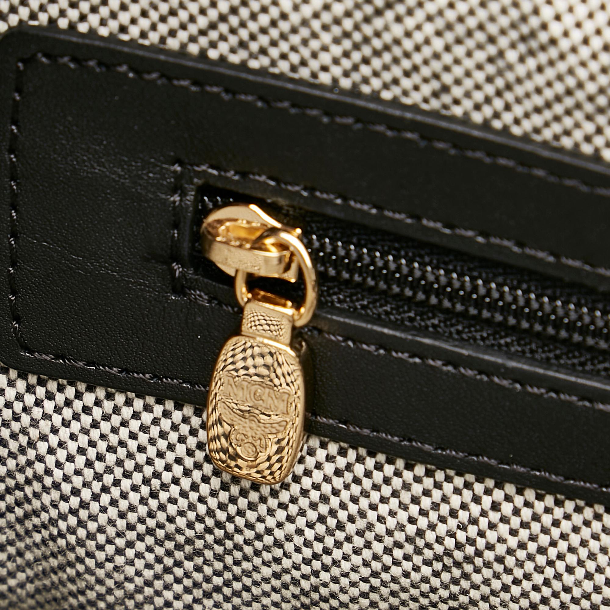 MCM Visetos Double Zip Kathy Satchel (SHG-37303)