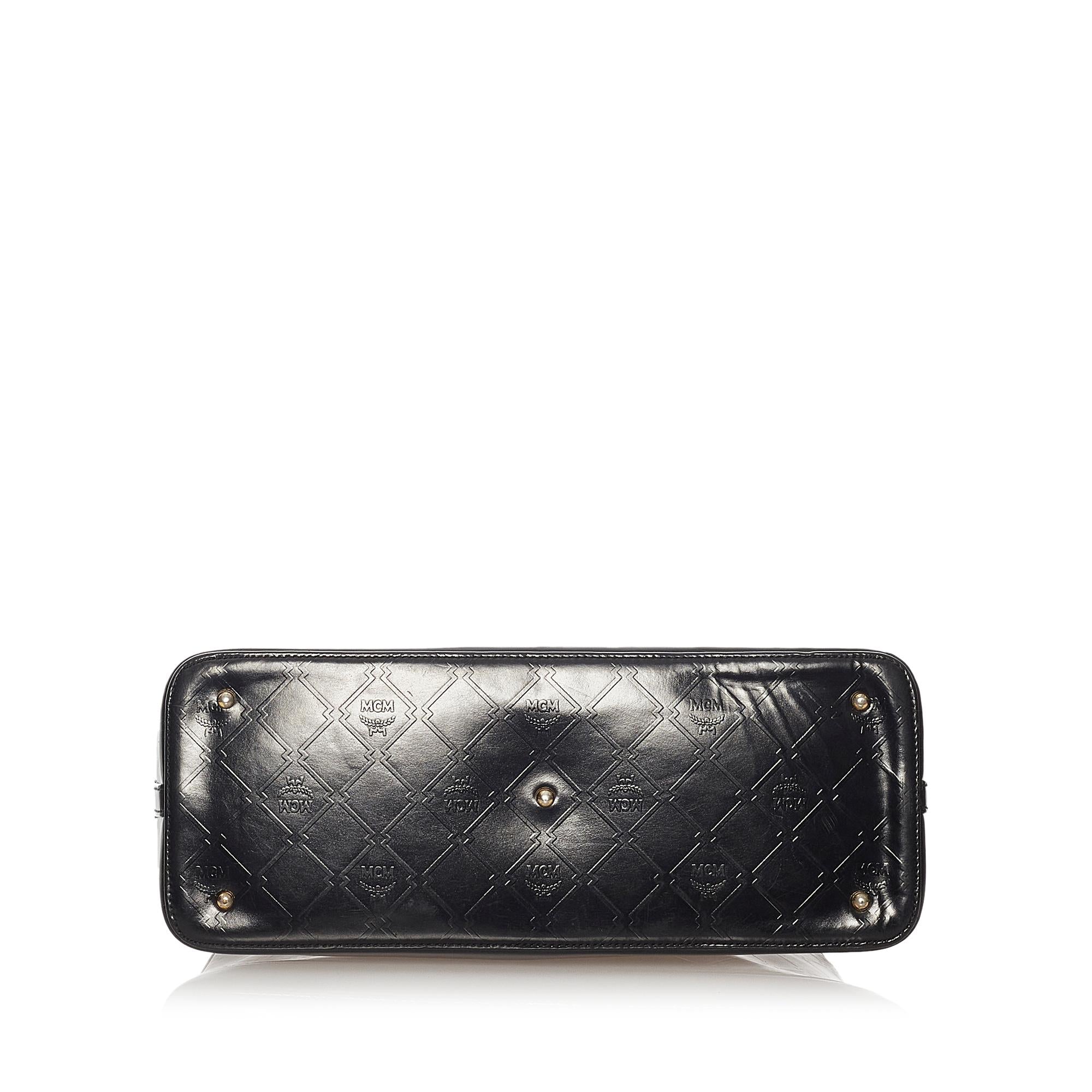 MCM Visetos Embossed Leather Handbag (SHG-27639)