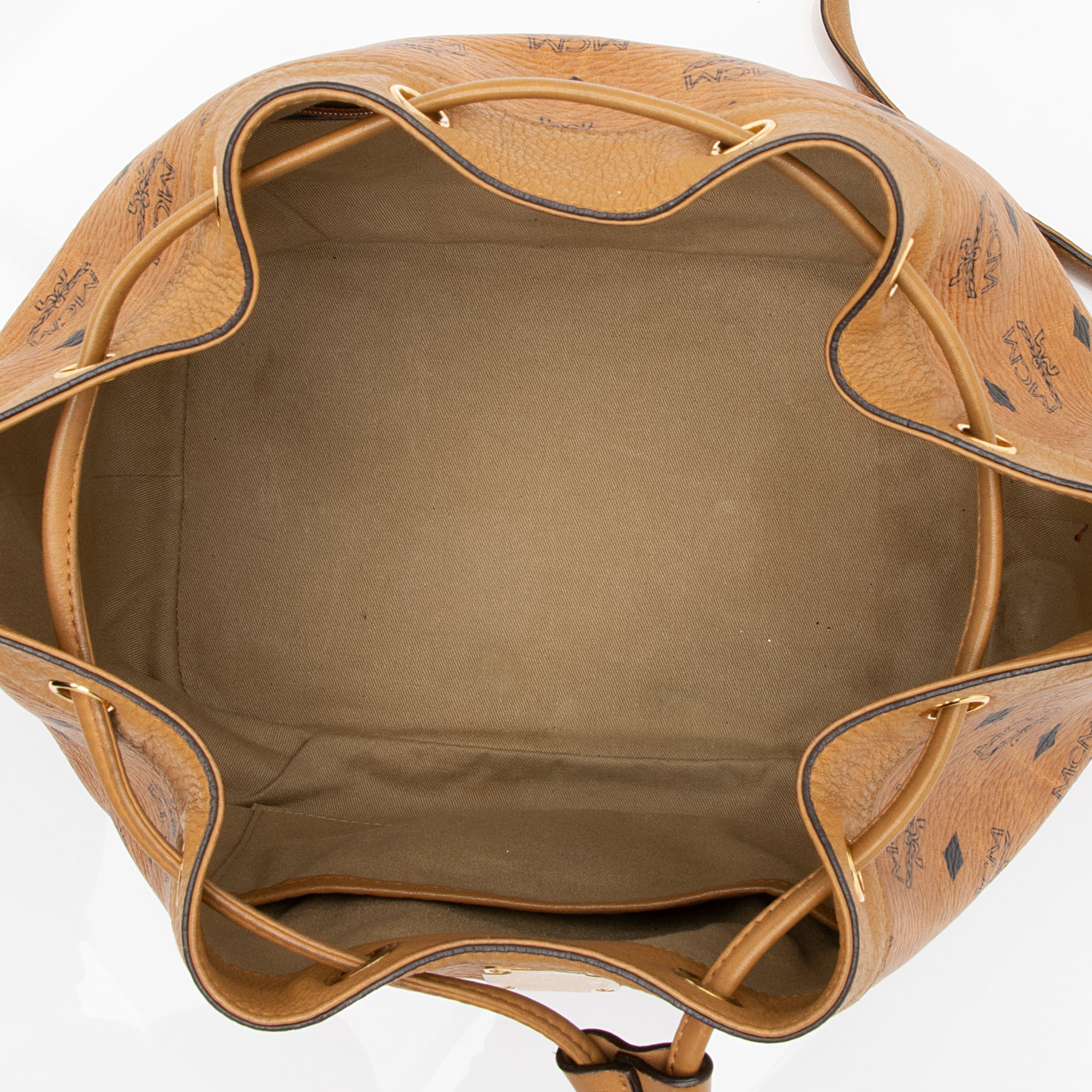MCM Visetos Essential Drawstring Bucket Bag - FINAL SALE (SHF-23604)