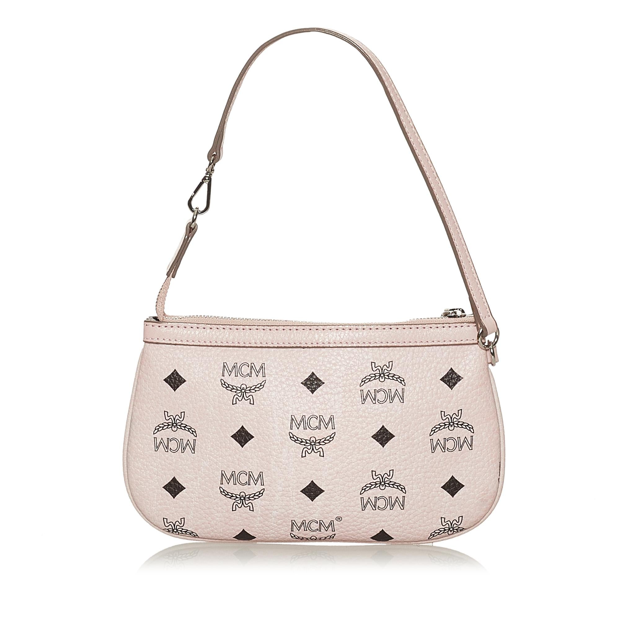 MCM Visetos Leather Baguette (SHG-28462)