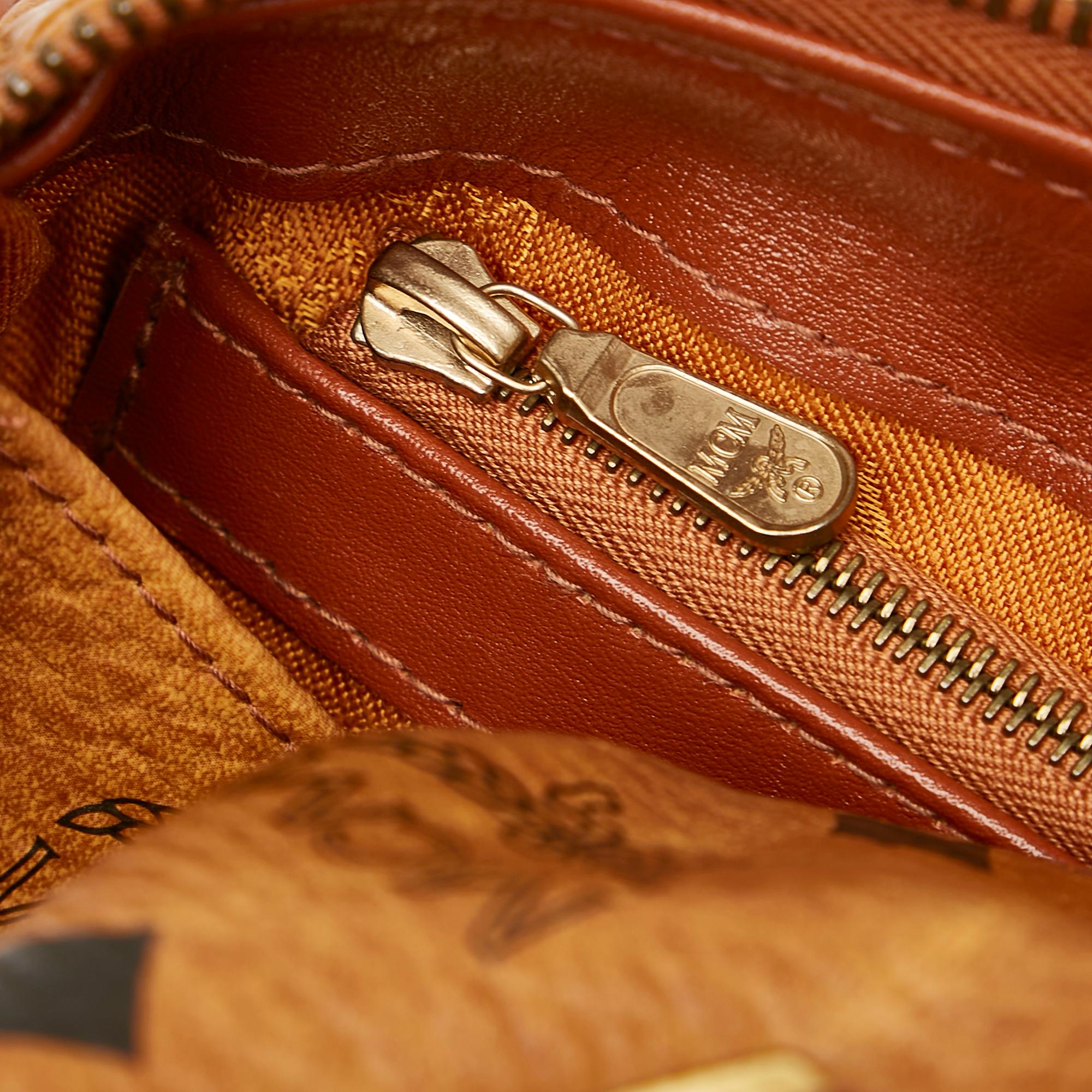 MCM Visetos Leather Boston Bag (SHG-25617)