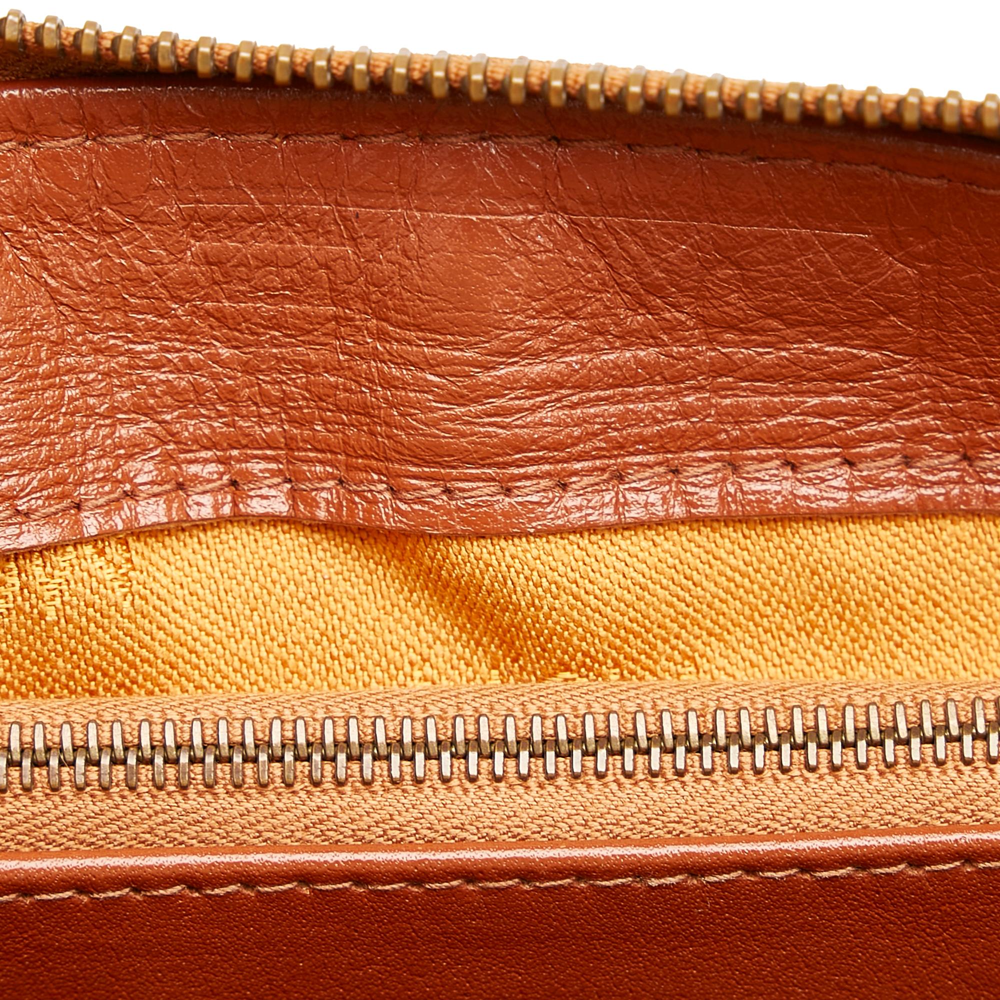 MCM Visetos Leather Boston Bag (SHG-27322)