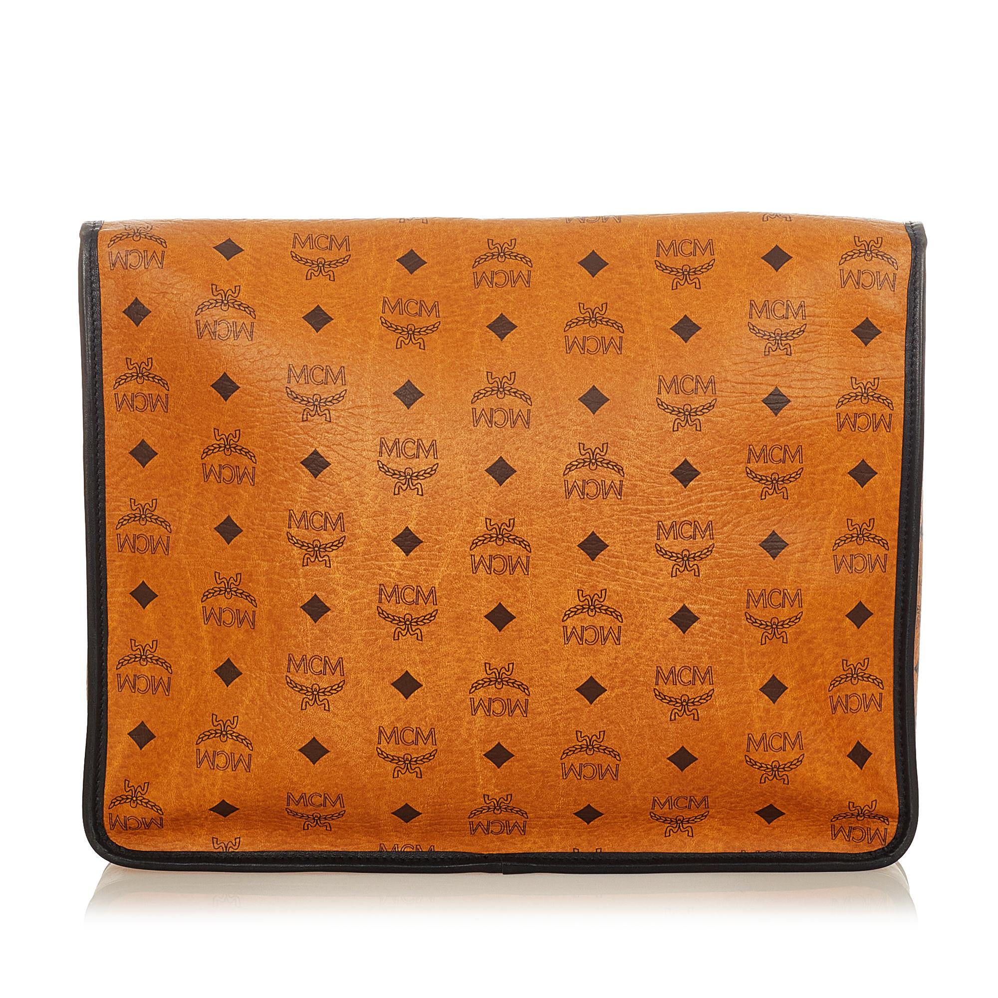 MCM Visetos Leather Clutch Bag (SHG-26065)