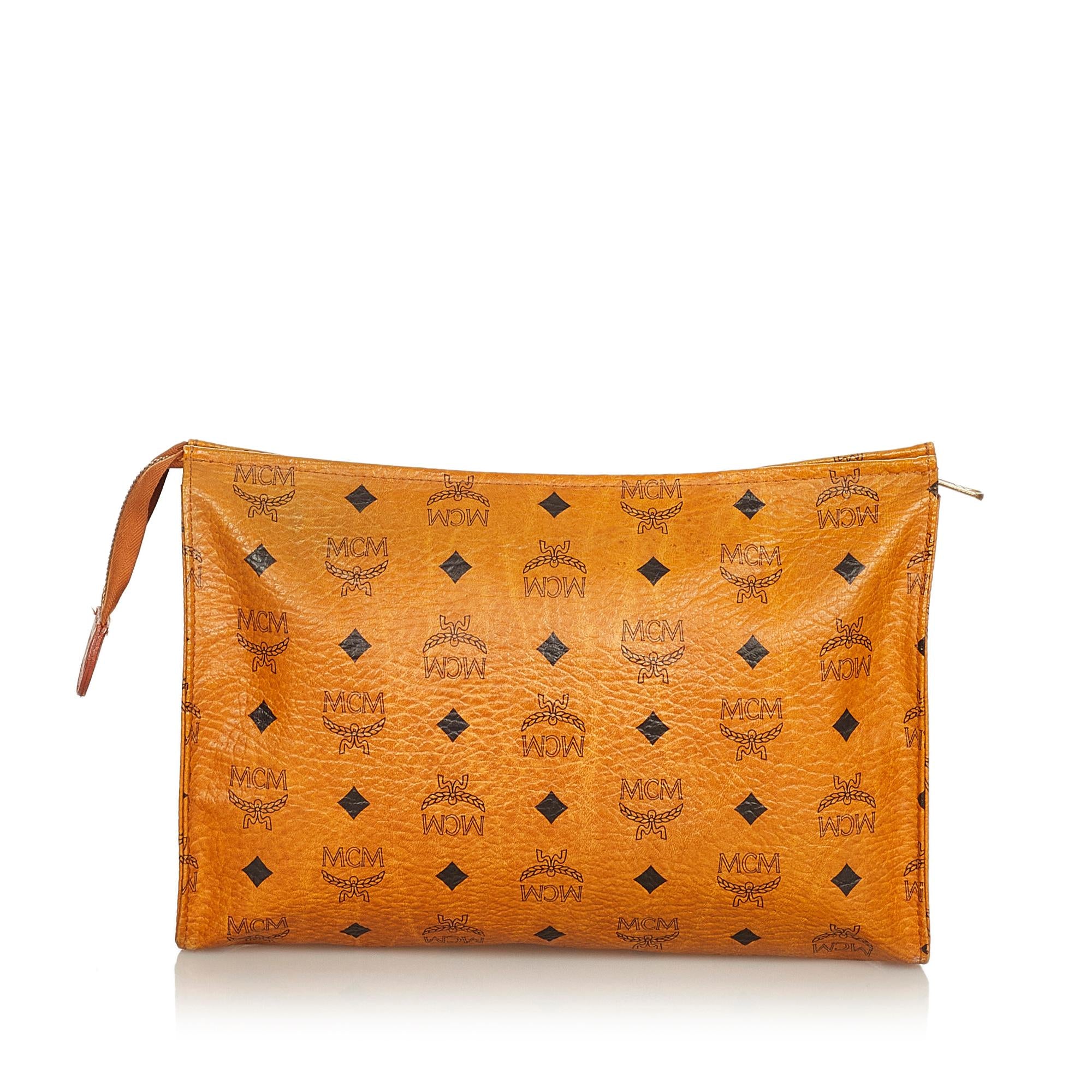 MCM Visetos Leather Clutch Bag (SHG-27525)
