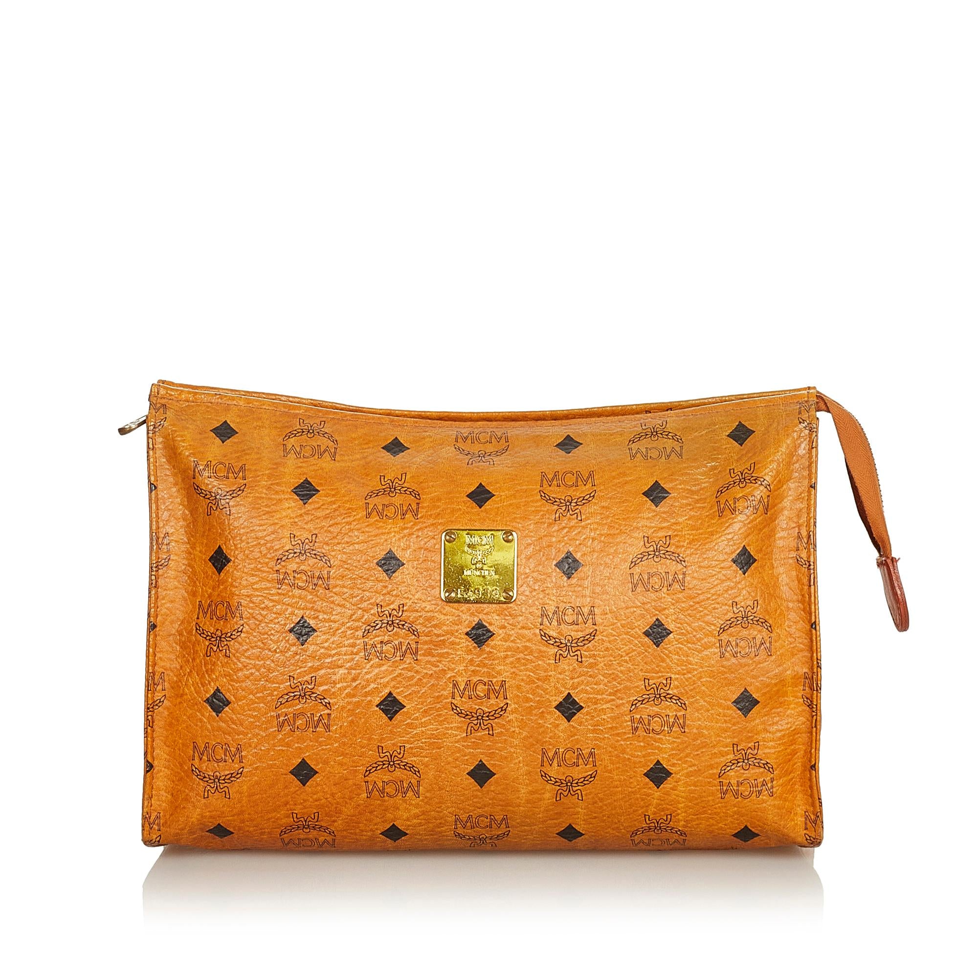 MCM Visetos Leather Clutch Bag (SHG-27525)
