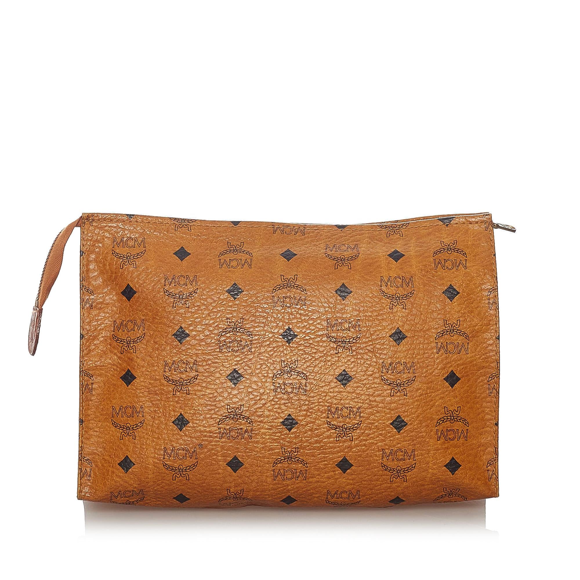 MCM Visetos Leather Clutch Bag (SHG-27806)