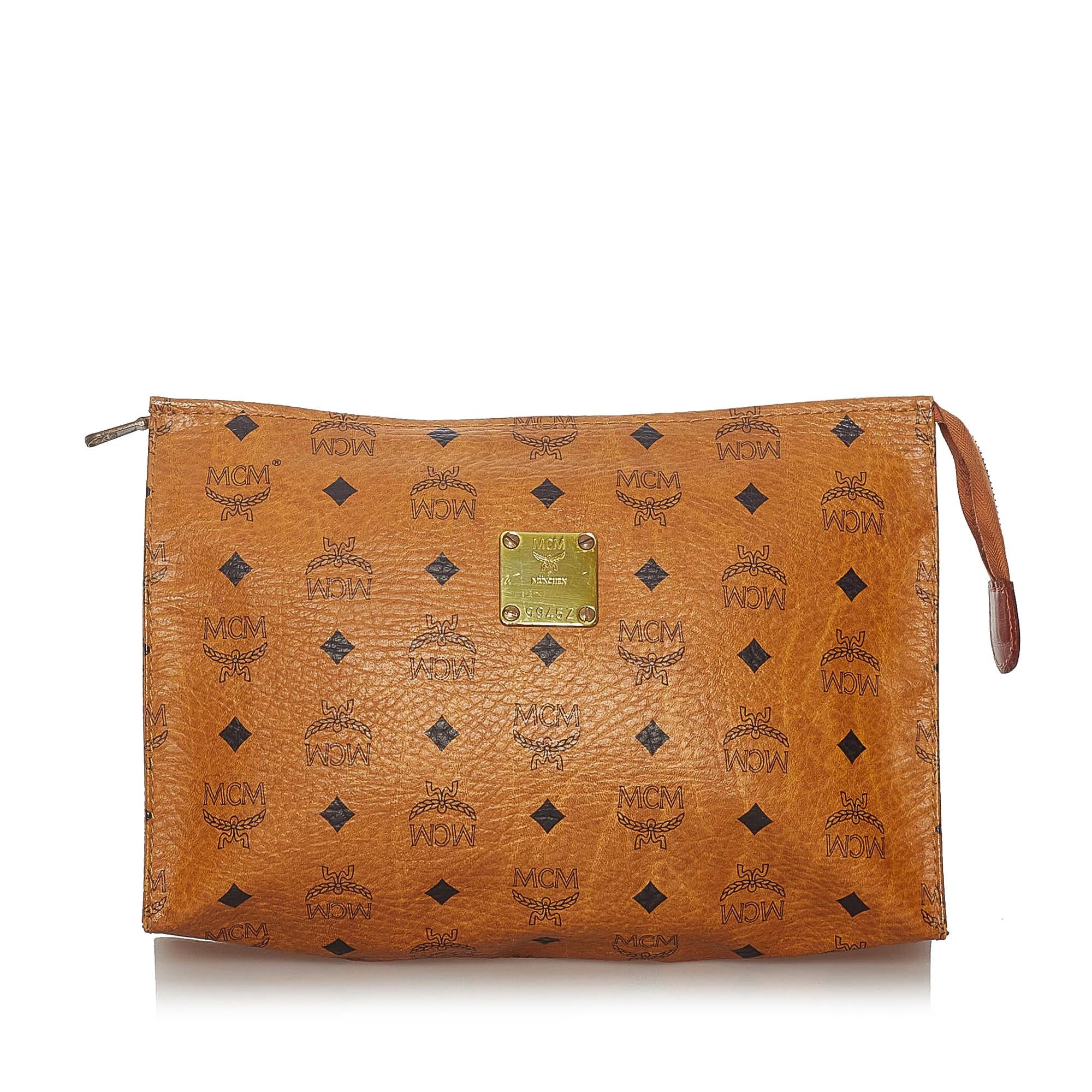 MCM Visetos Leather Clutch Bag (SHG-27806)