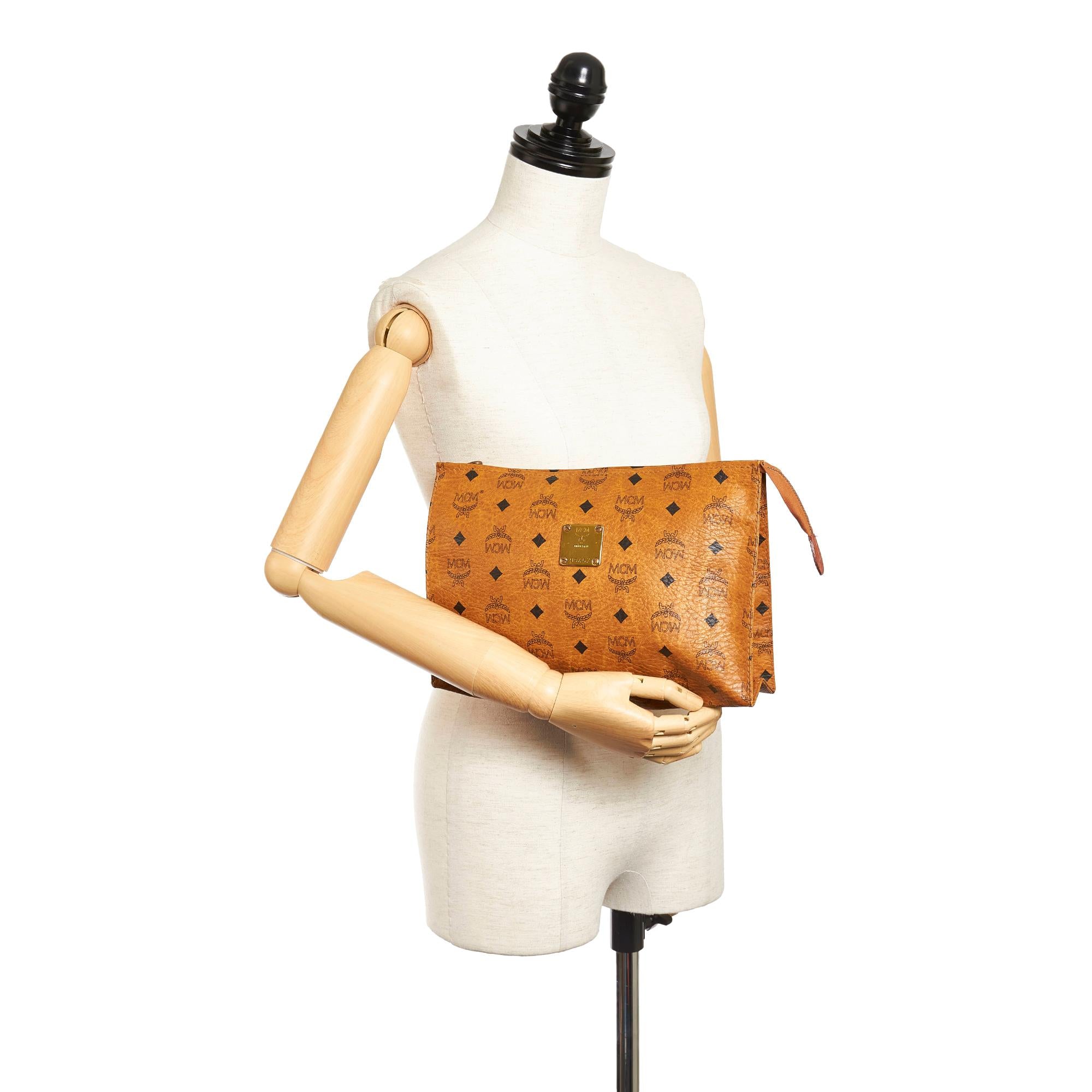 MCM Visetos Leather Clutch Bag (SHG-27806)