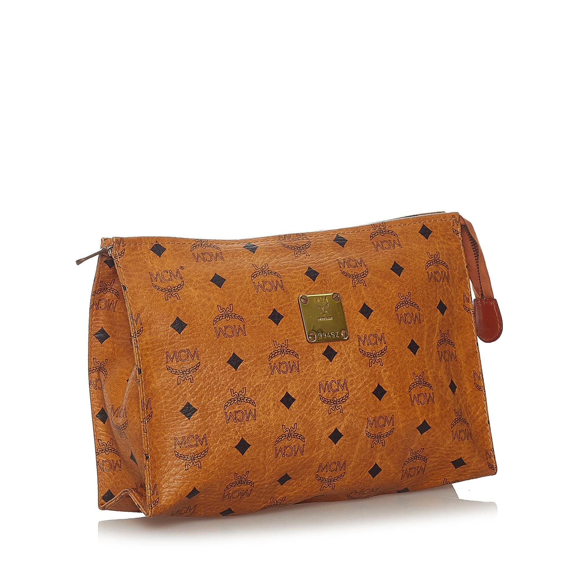 MCM Visetos Leather Clutch Bag (SHG-27806)