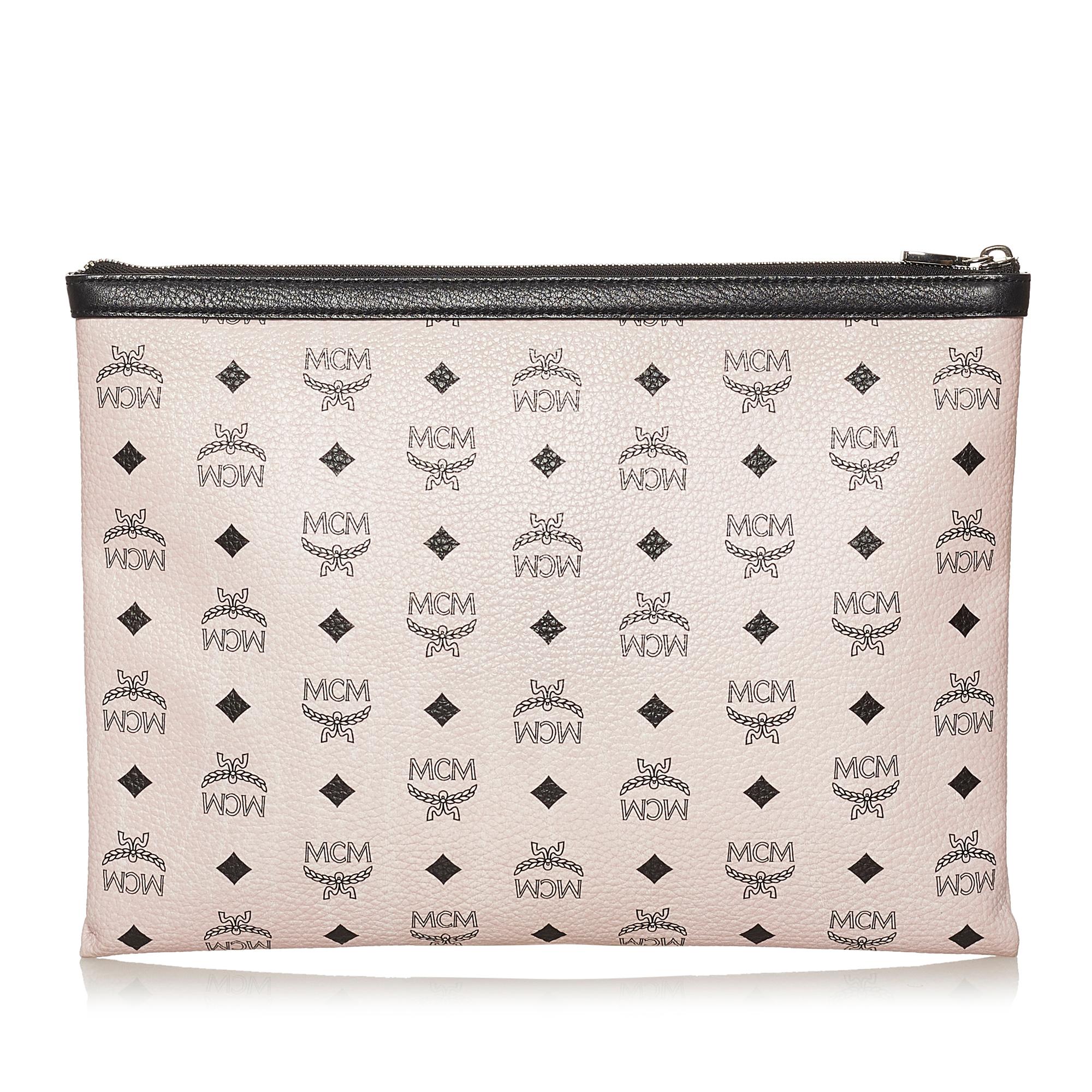 MCM Visetos Leather Clutch Bag (SHG-28412)