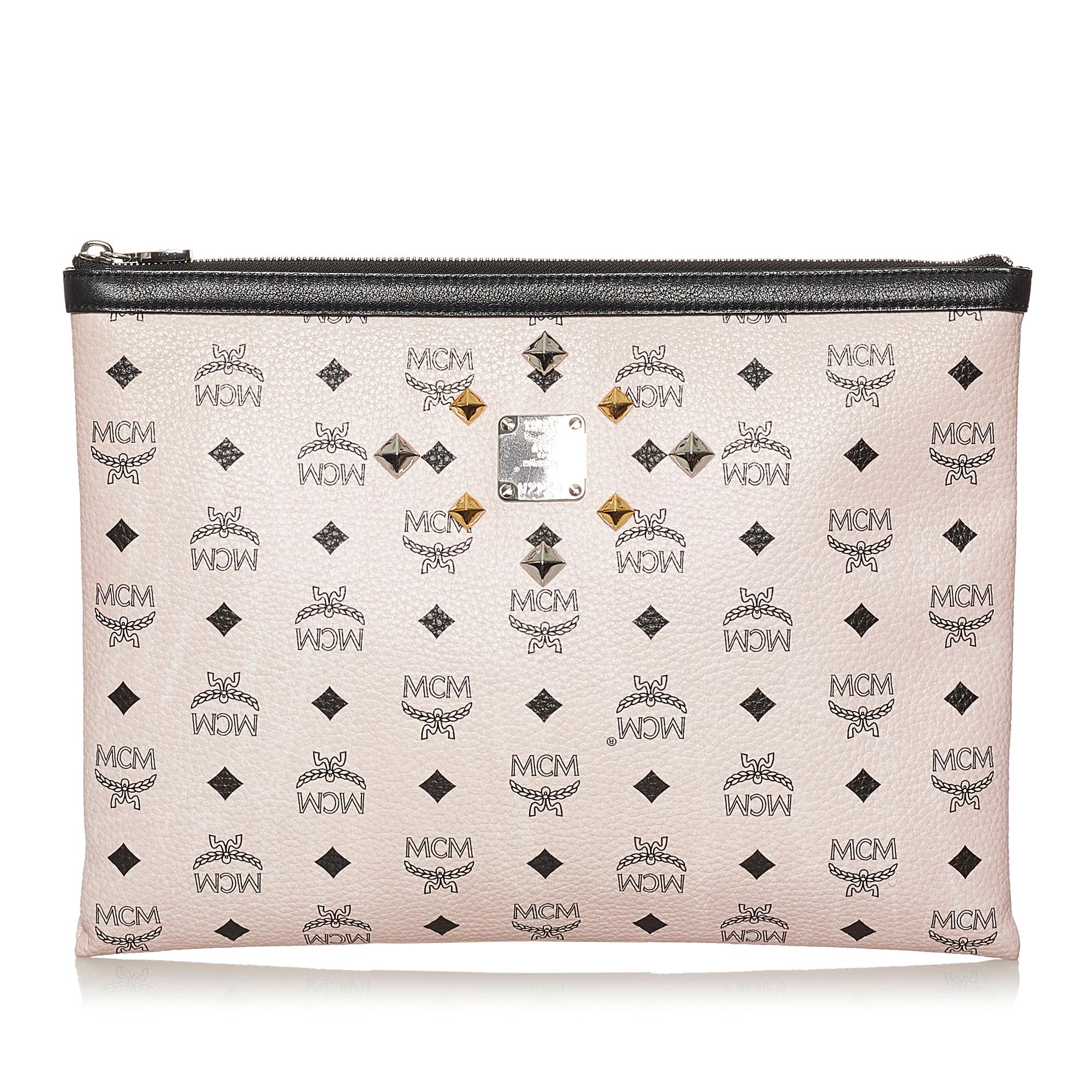 MCM Visetos Leather Clutch Bag (SHG-28412)